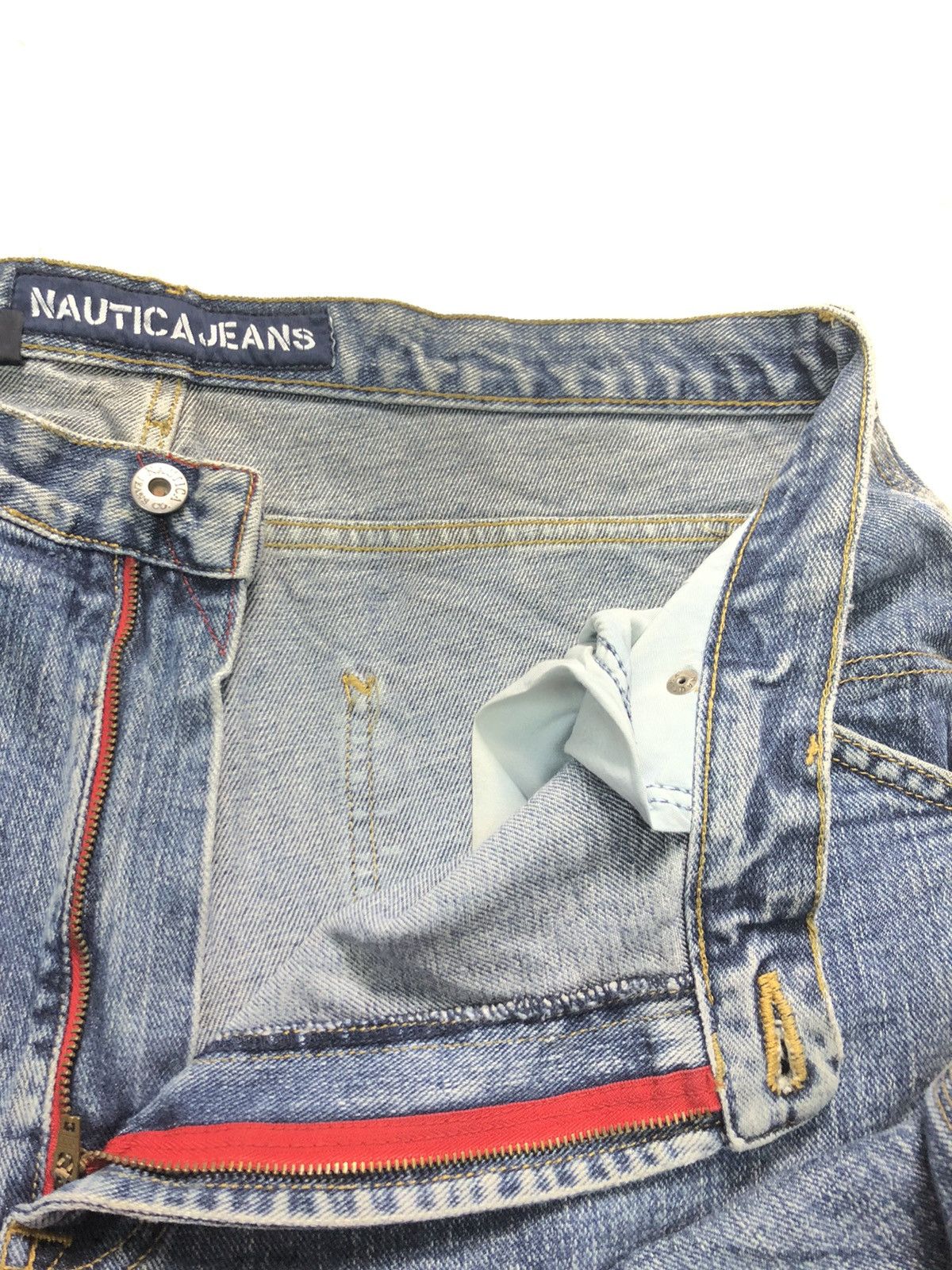 Nautica × Vintage VINTAGE NAUTICAL JEANS COMPANY CARPENTER WORKWEAR DENIM Size US 37 - 10 Thumbnail