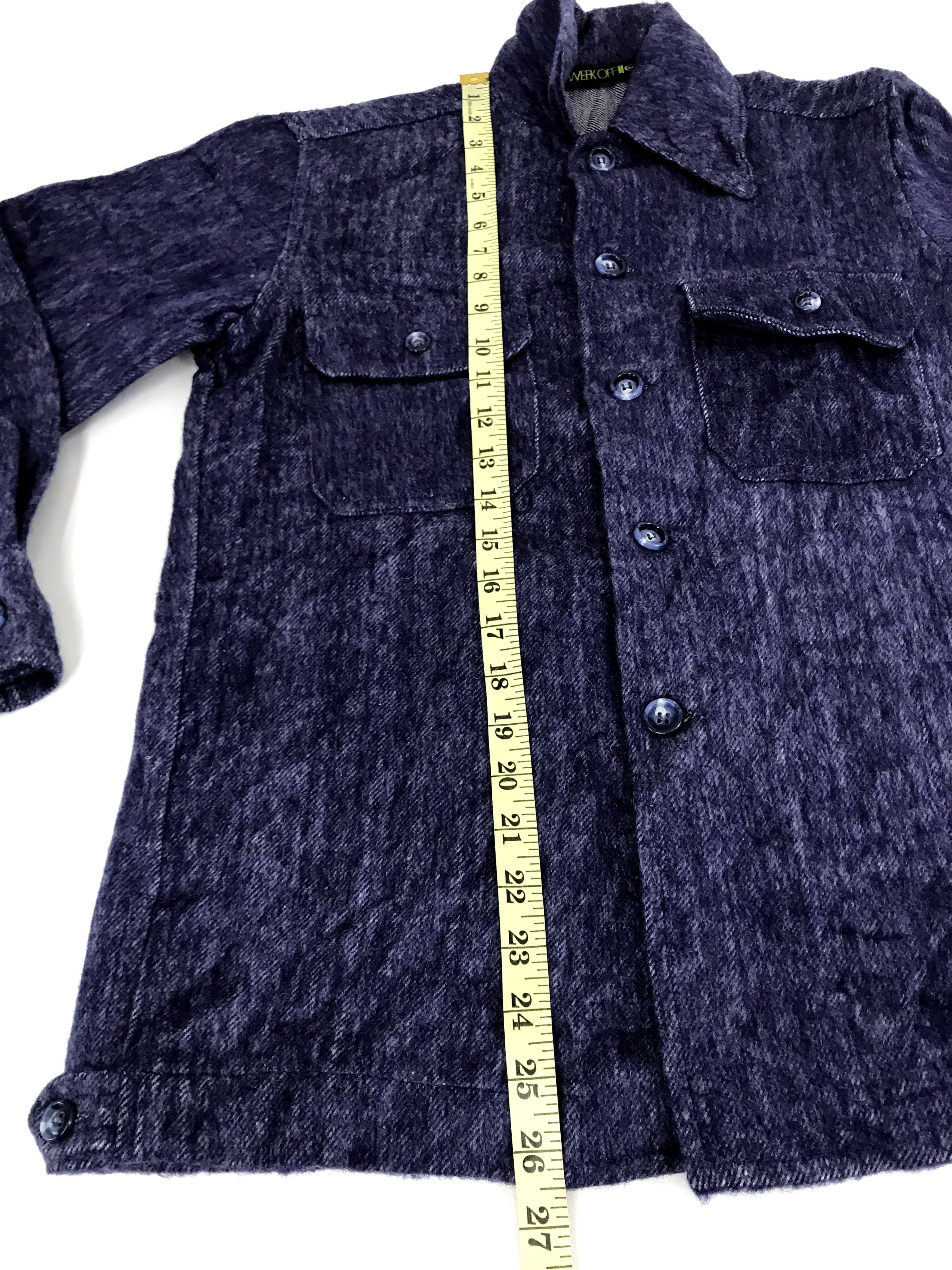 Japanese Brand Week Off Brand Classic Western Indigo Denim Flannel Jacket Size US S / EU 44-46 / 1 - 9 Thumbnail