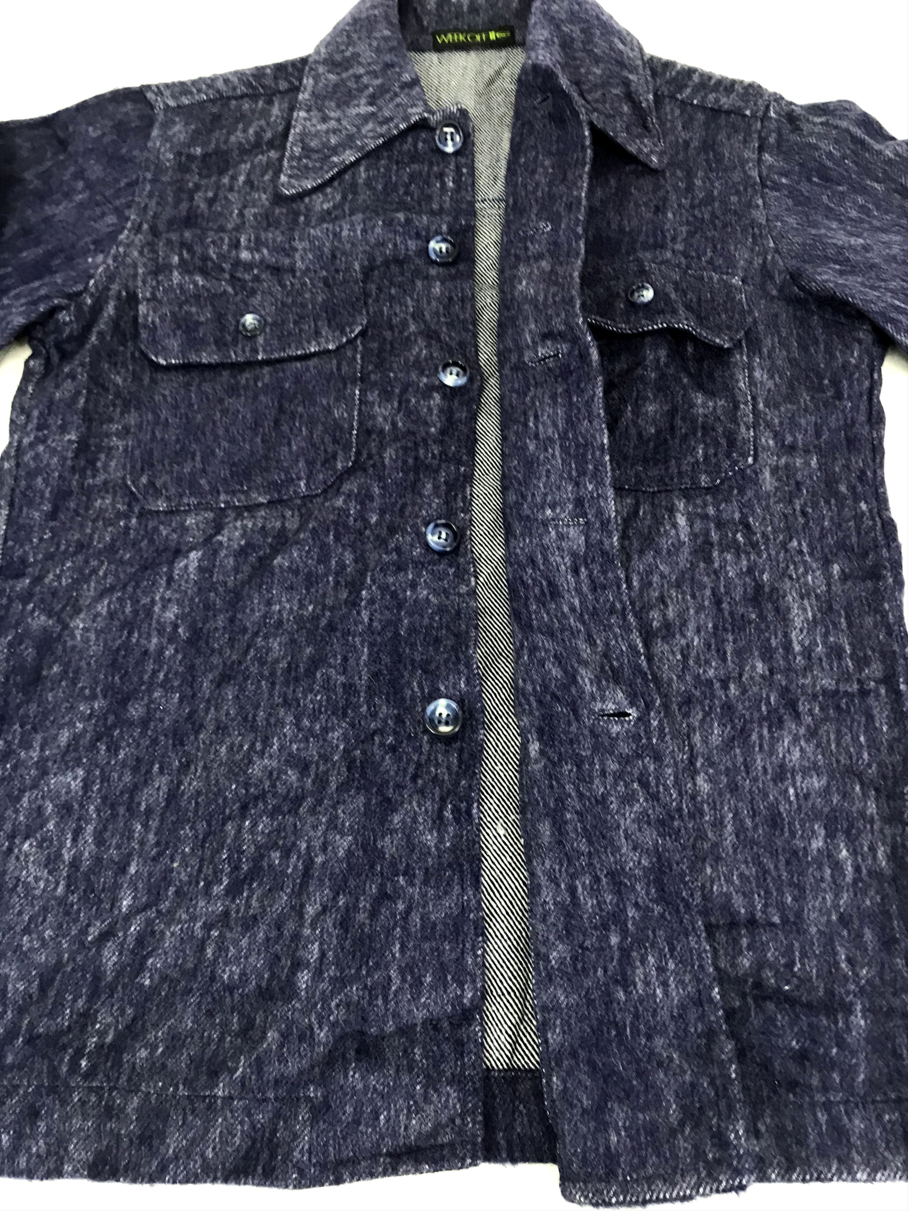 Japanese Brand Week Off Brand Classic Western Indigo Denim Flannel Jacket Size US S / EU 44-46 / 1 - 2 Thumbnail