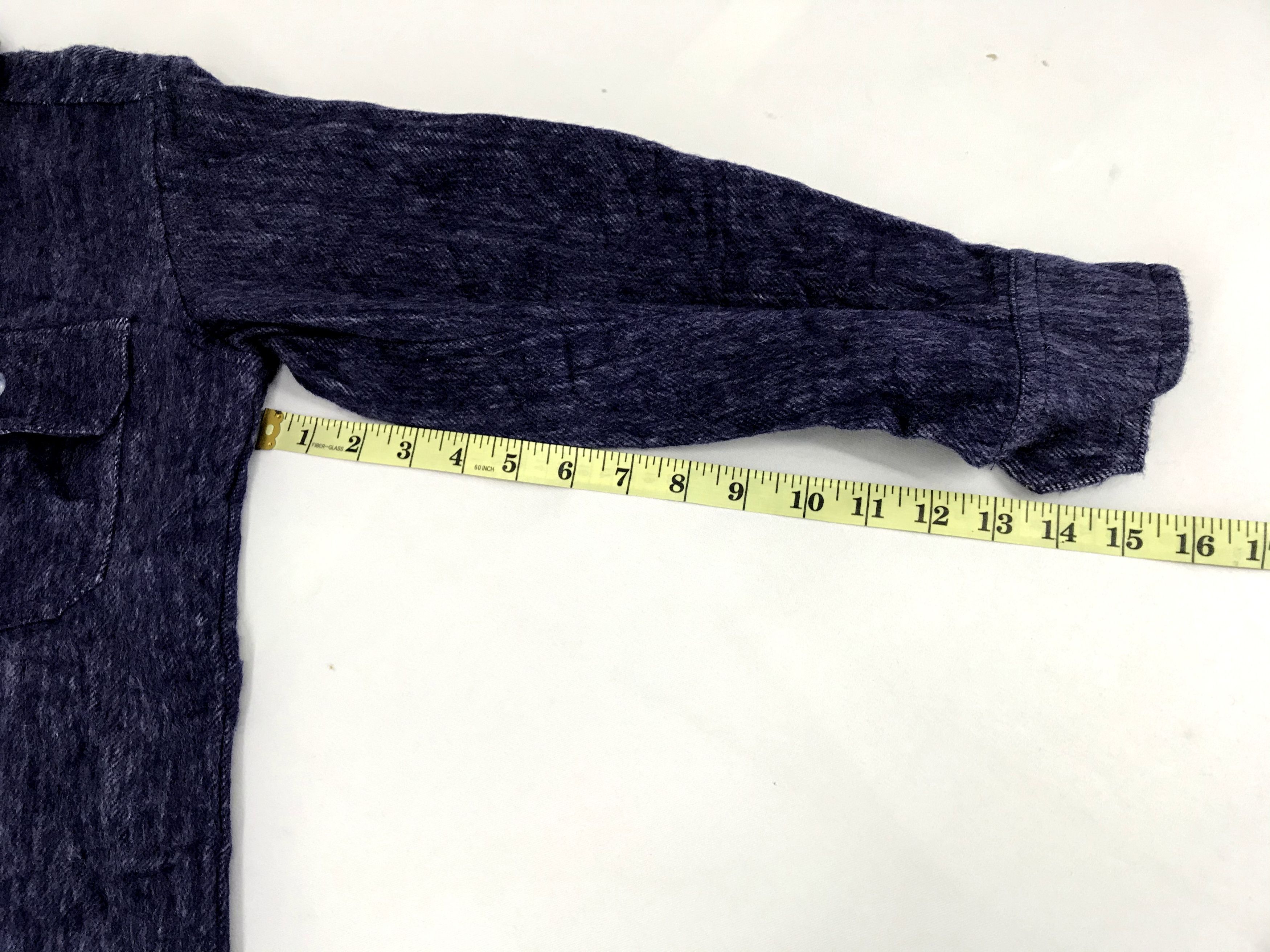 Japanese Brand Week Off Brand Classic Western Indigo Denim Flannel Jacket Size US S / EU 44-46 / 1 - 10 Thumbnail
