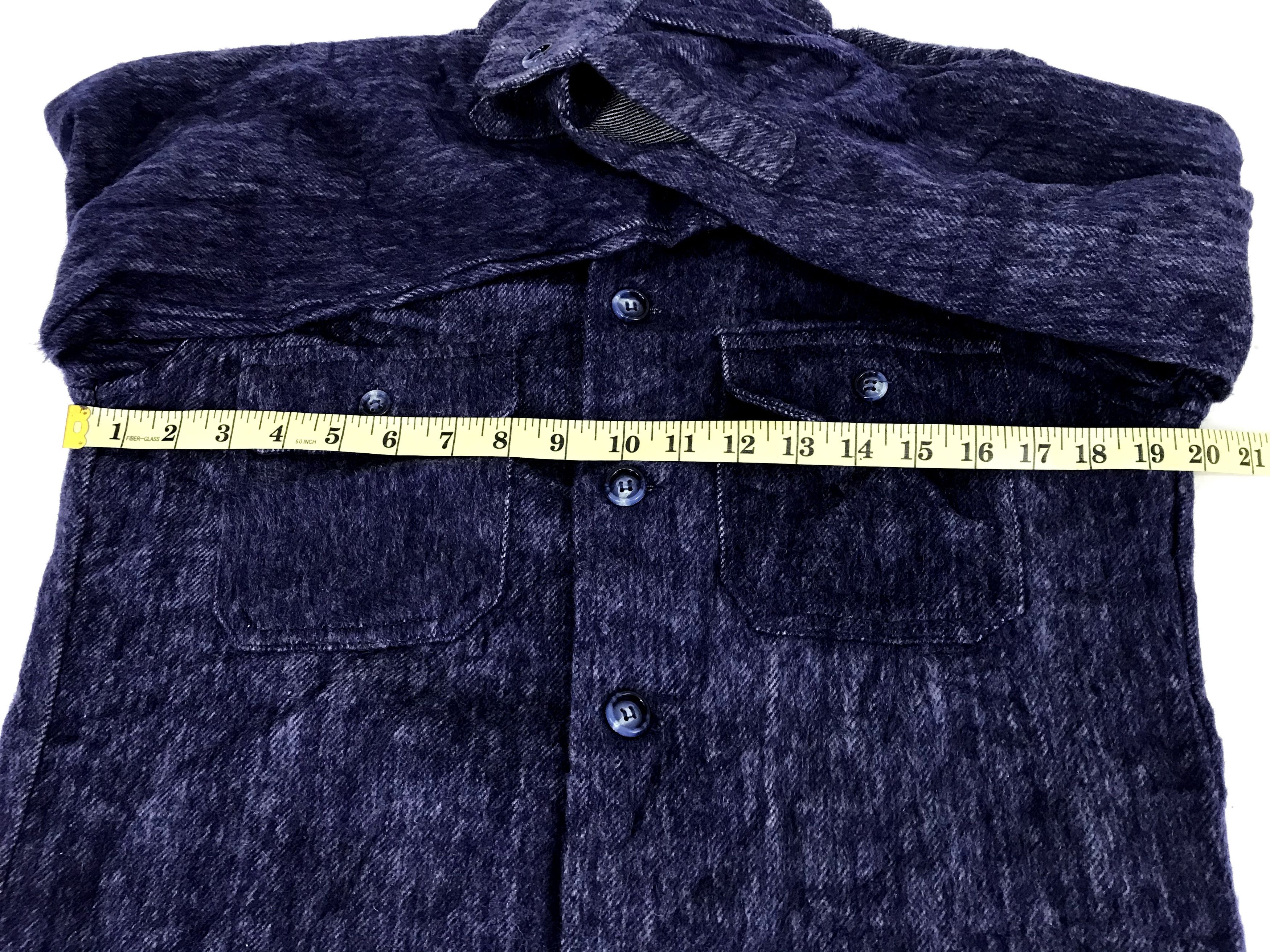Japanese Brand Week Off Brand Classic Western Indigo Denim Flannel Jacket Size US S / EU 44-46 / 1 - 8 Thumbnail