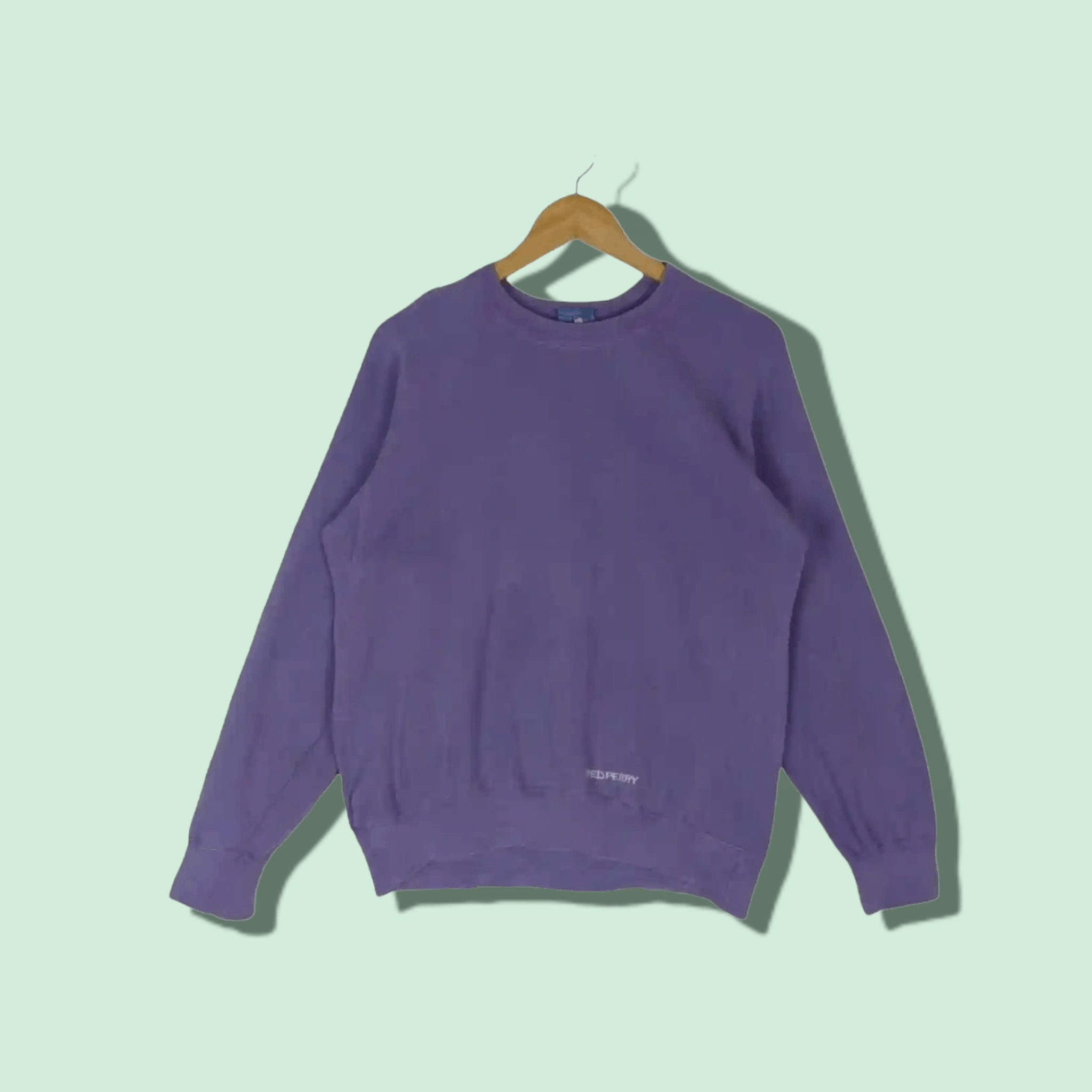 Fred Perry Vintage 70's FRED PERRY Sportswear Plain Jumper Sweatshirt Size US L / EU 52-54 / 3 - 1 Thumbnail