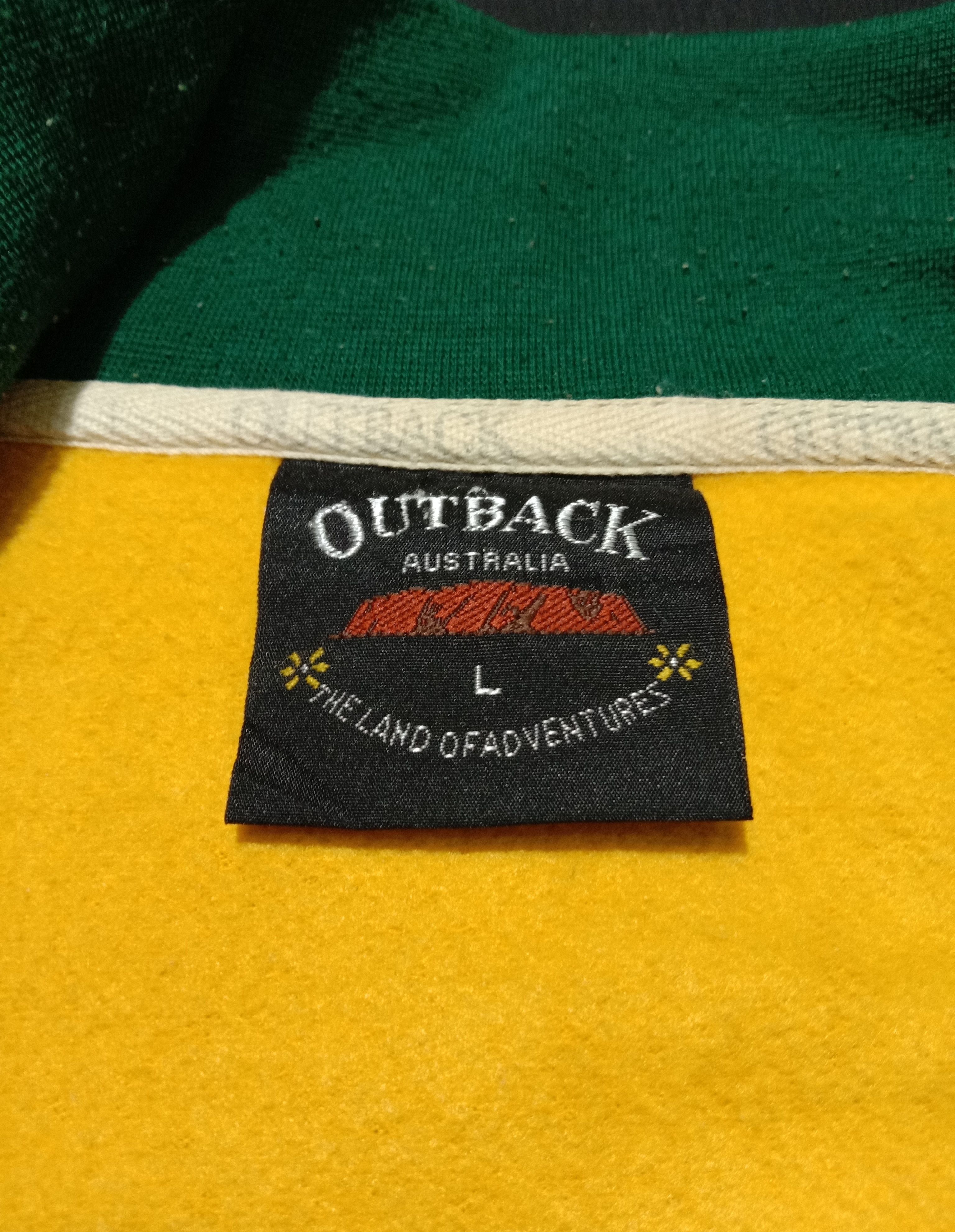The Australian Outback Collection Australia Yellow/Green Sweater Embroidery Flag Logo Size US L / EU 52-54 / 3 - 5 Thumbnail