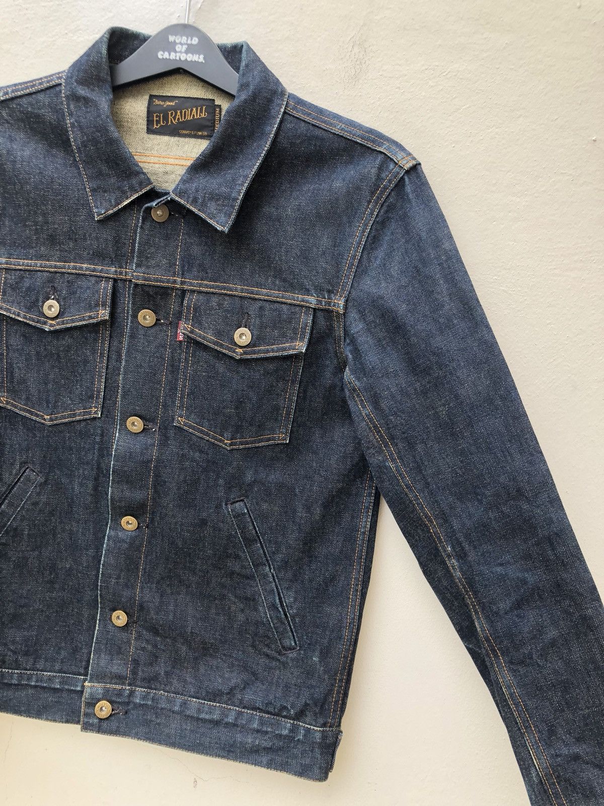 Vintage EL RADIALL Japan Embroidery “ DIRTY GENTS” Selvedge Denim Size US M / EU 48-50 / 2 - 9 Thumbnail