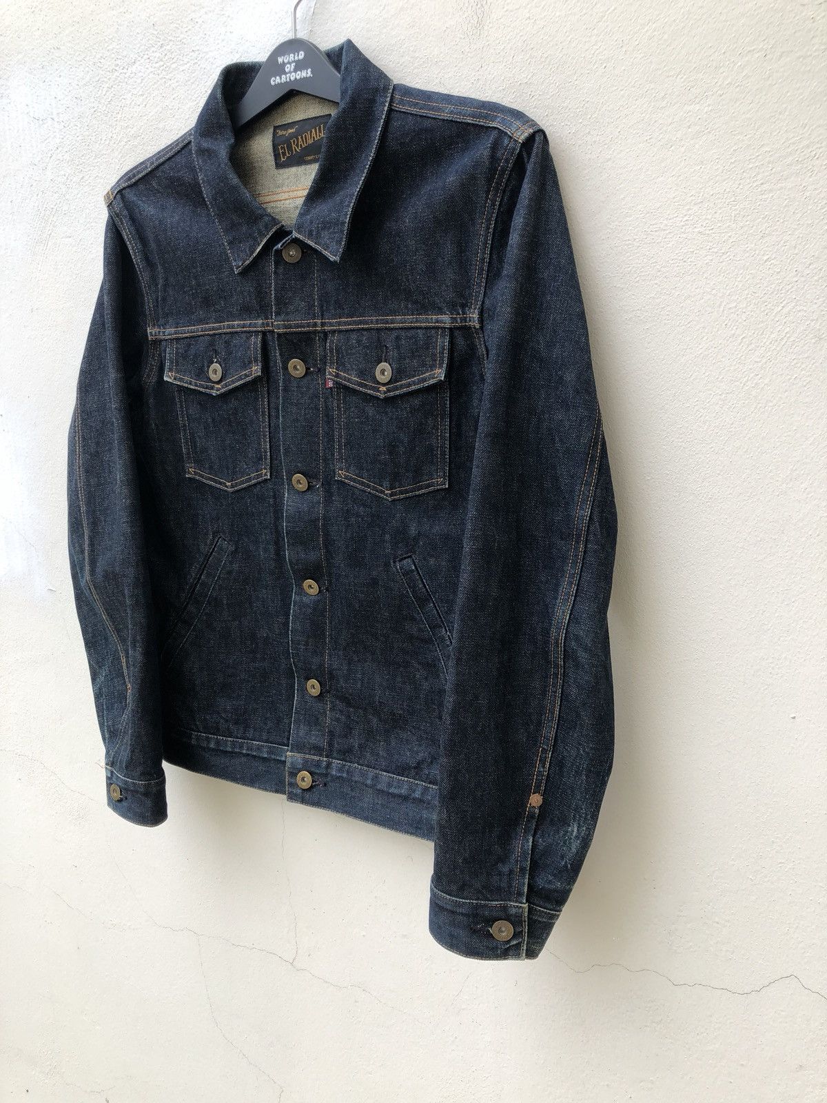 Vintage EL RADIALL Japan Embroidery “ DIRTY GENTS” Selvedge Denim Size US M / EU 48-50 / 2 - 7 Thumbnail