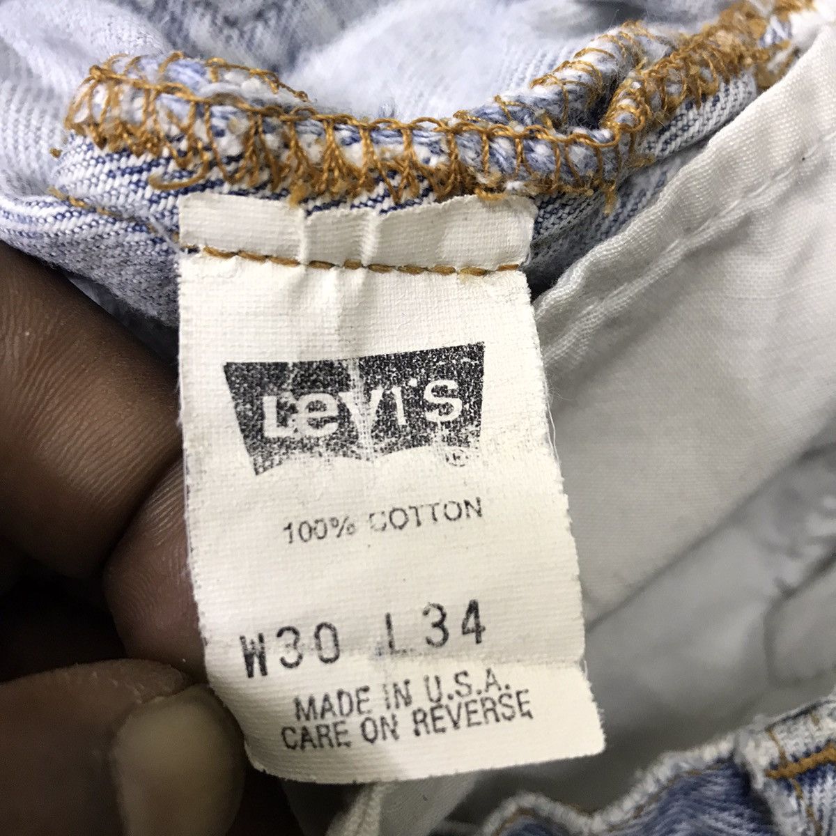 Levi's Vintage 90s Levi’s 501 Grunge Denim Jeans Size US 30 / EU 46 - 21 Thumbnail