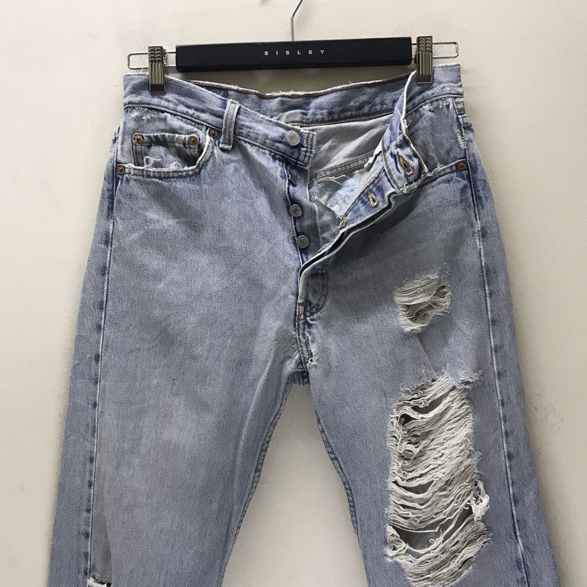 Levi's Vintage 90s Levi’s 501 Grunge Denim Jeans Size US 30 / EU 46 - 6 Thumbnail