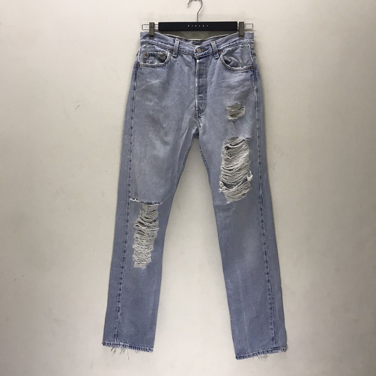 Levi's Vintage 90s Levi’s 501 Grunge Denim Jeans Size US 30 / EU 46 - 2 Thumbnail