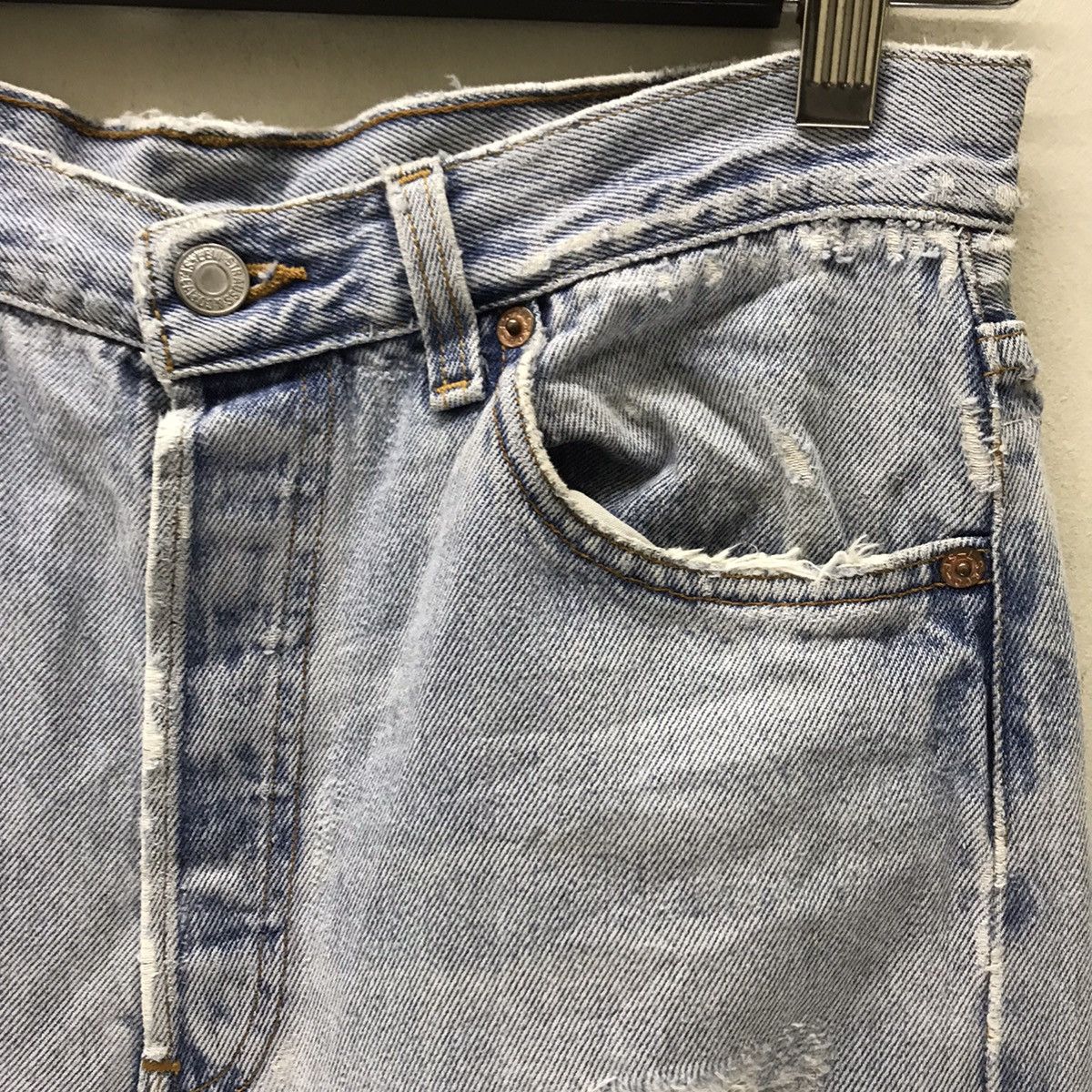Levi's Vintage 90s Levi’s 501 Grunge Denim Jeans Size US 30 / EU 46 - 5 Thumbnail