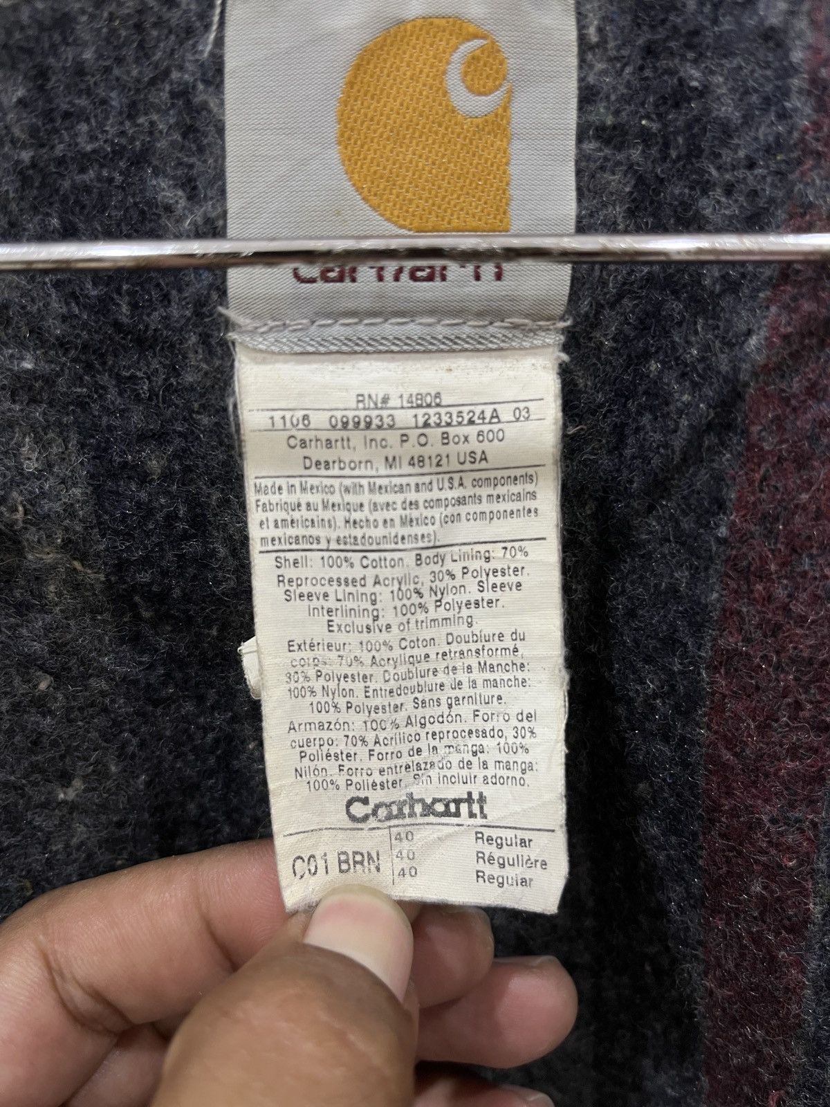 Carhartt (Eeee). VINTAGE CARHARTT BLANKET CHORE JACKET Size US M / EU 48-50 / 2 - 9 Thumbnail