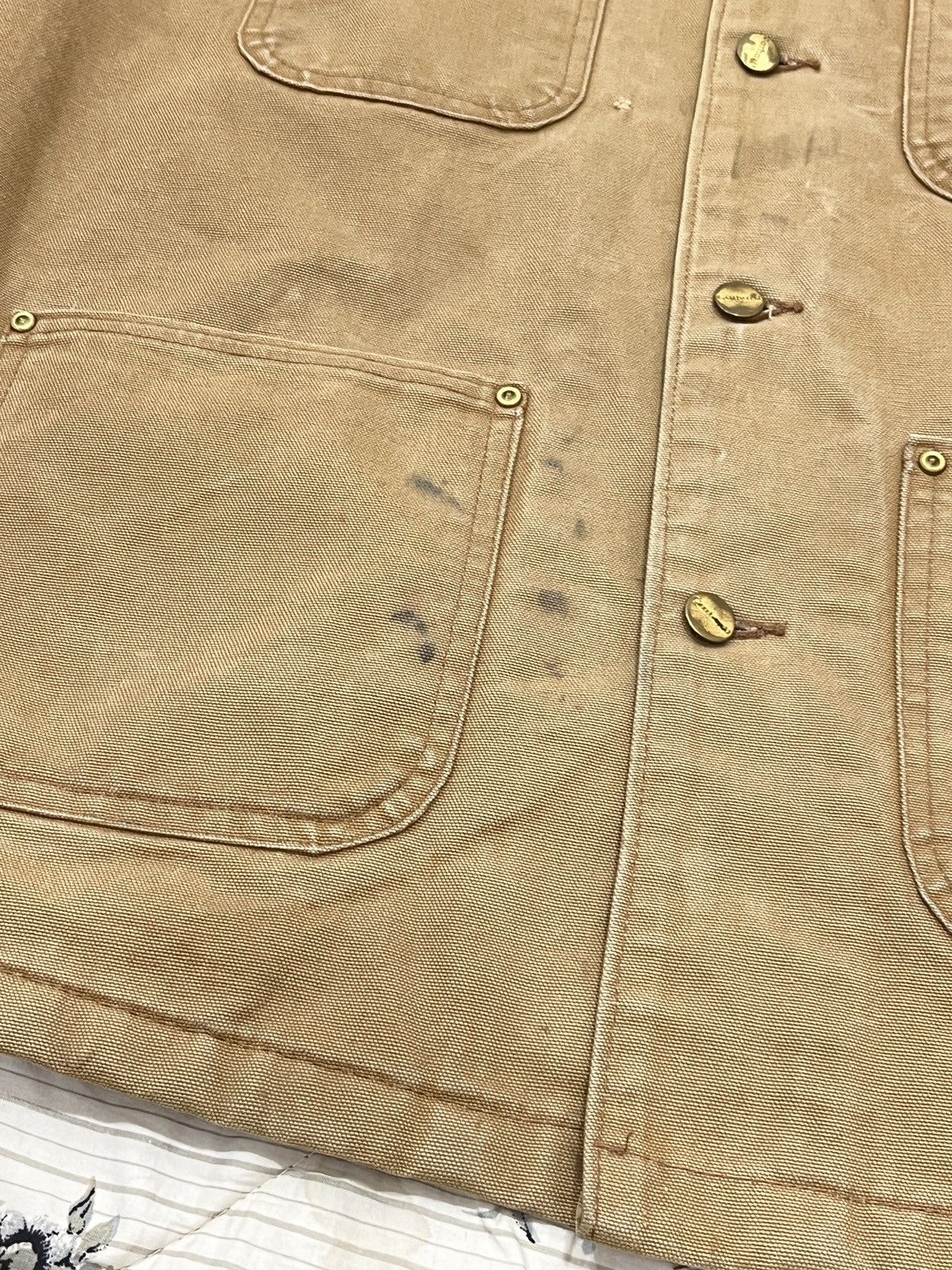 Carhartt (Eeee). VINTAGE CARHARTT BLANKET CHORE JACKET Size US M / EU 48-50 / 2 - 18 Thumbnail