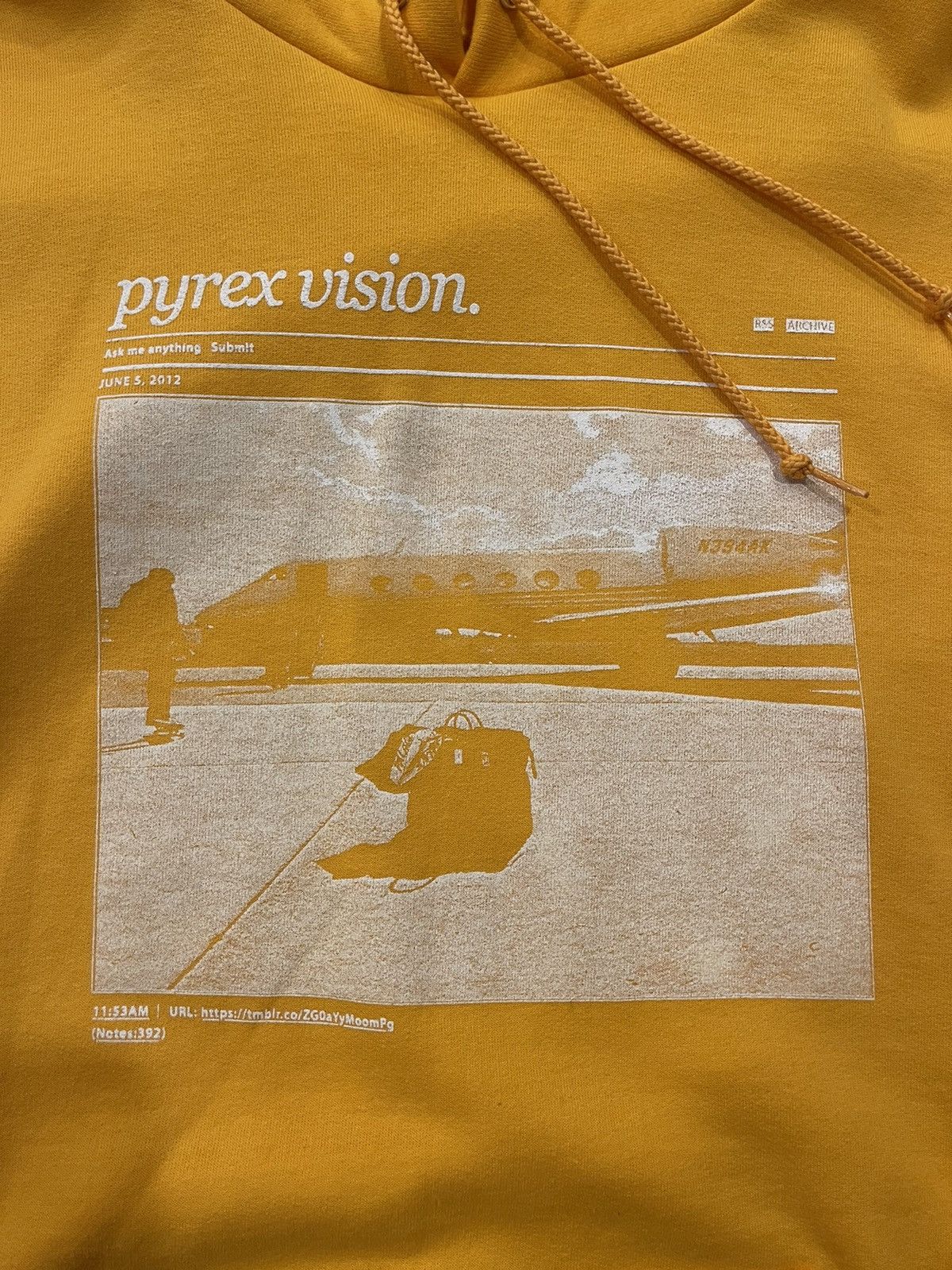 Pyrex Vision Virgil x MCA Figures of Speech Pyrex Vision Yellow Hoodie Size US L / EU 52-54 / 3 - 4 Thumbnail