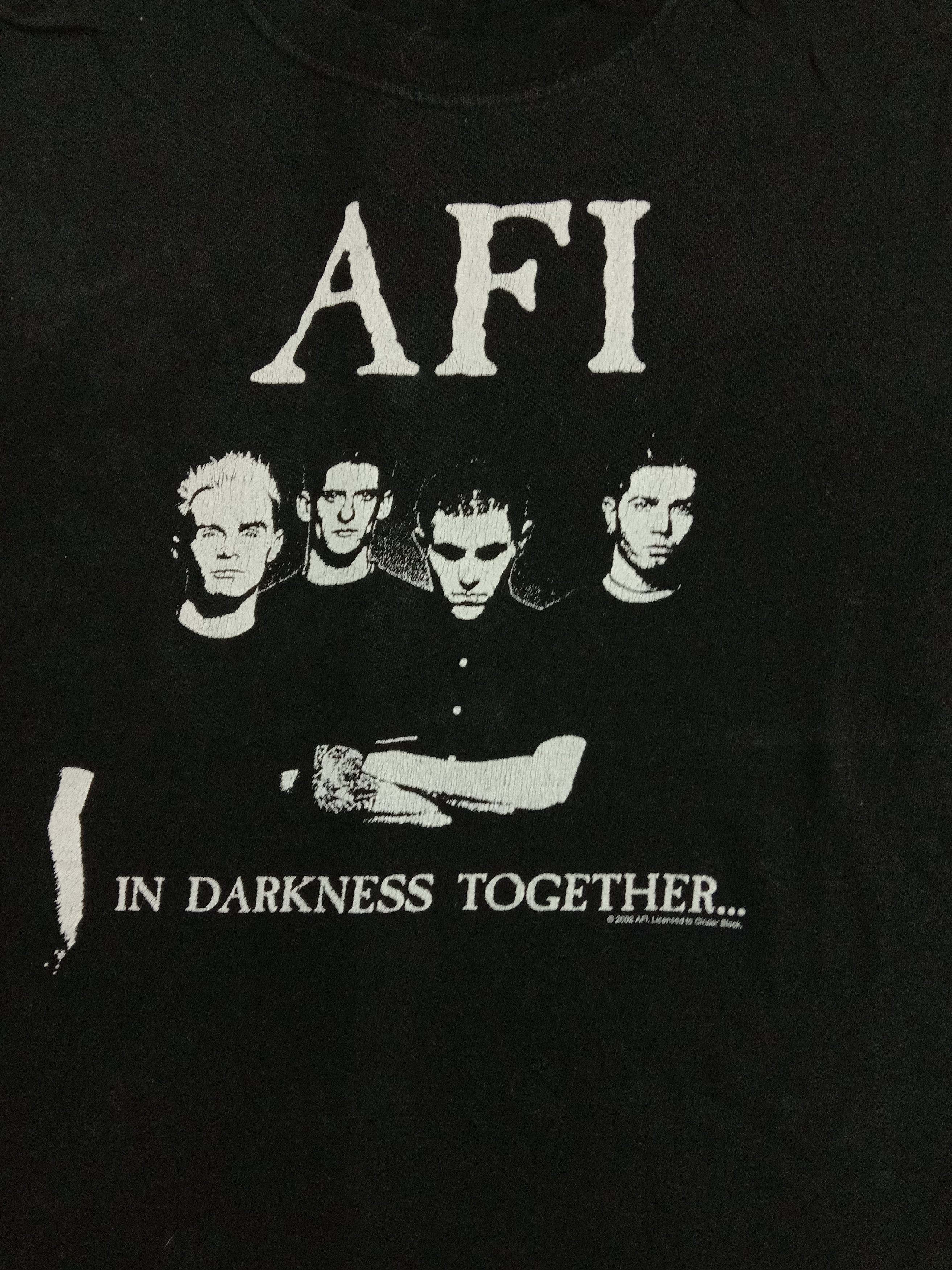 Band Tees Vintage 90s Y2k Afi A Fire Inside Punk Rock Band (A2) Size US S / EU 44-46 / 1 - 3 Thumbnail