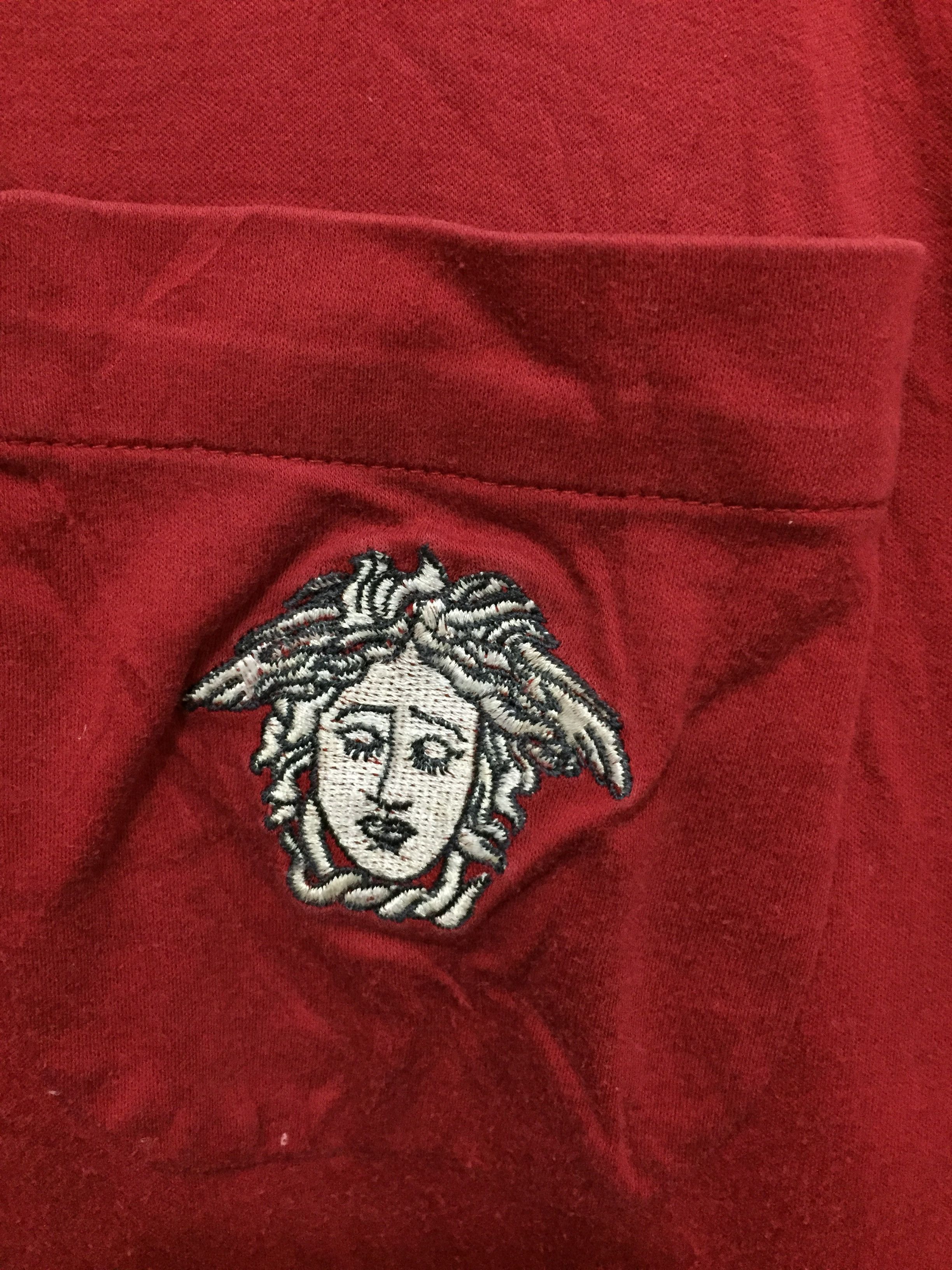 Versace × Versace Jeans Couture 90's Versace short Turtle neck embroidered logo long sleeve Size US L / EU 52-54 / 3 - 6 Thumbnail