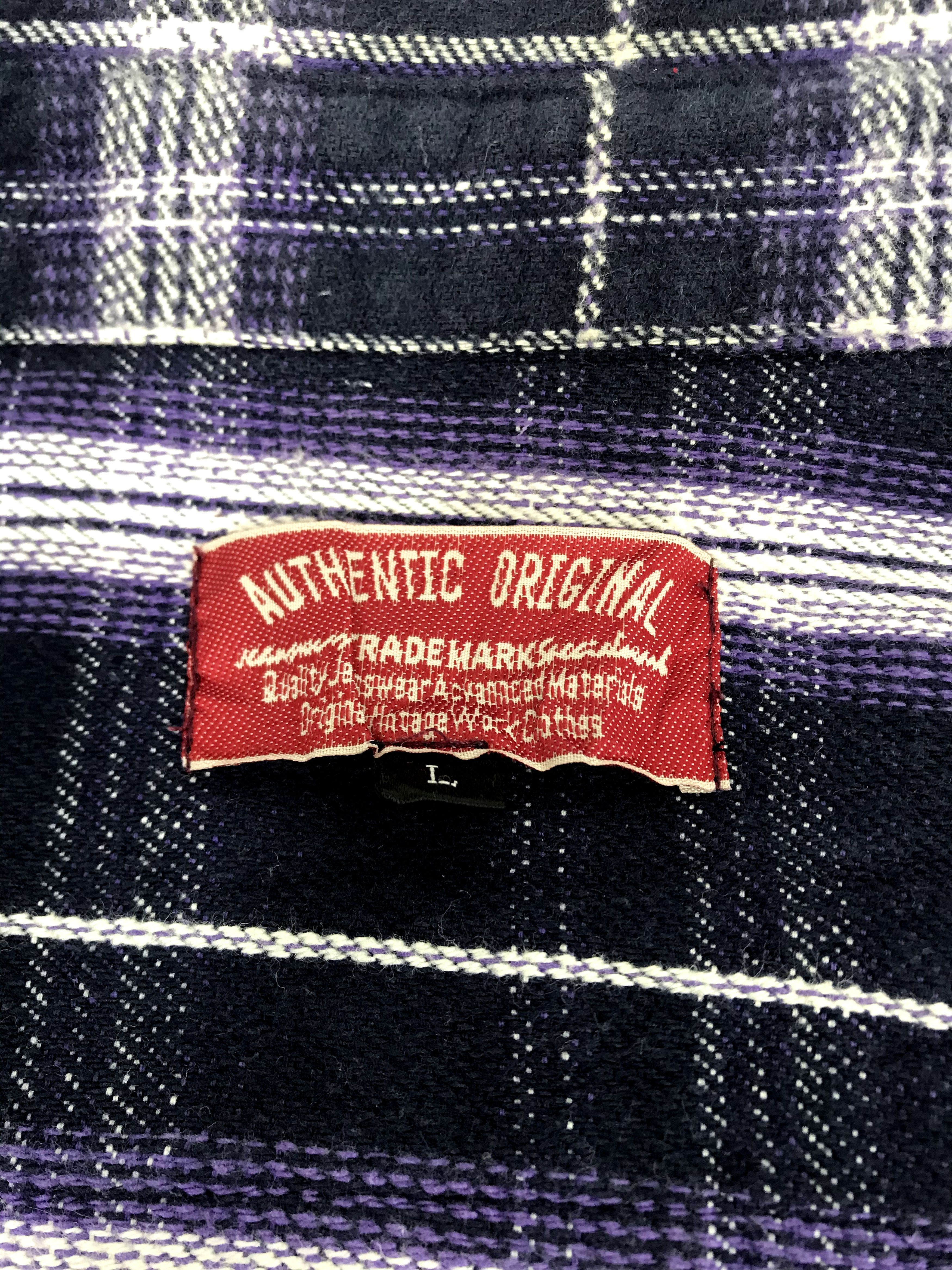 Flannel Vintage Style History of Dream Flannel Shirt Double Pockets Size US M / EU 48-50 / 2 - 6 Thumbnail