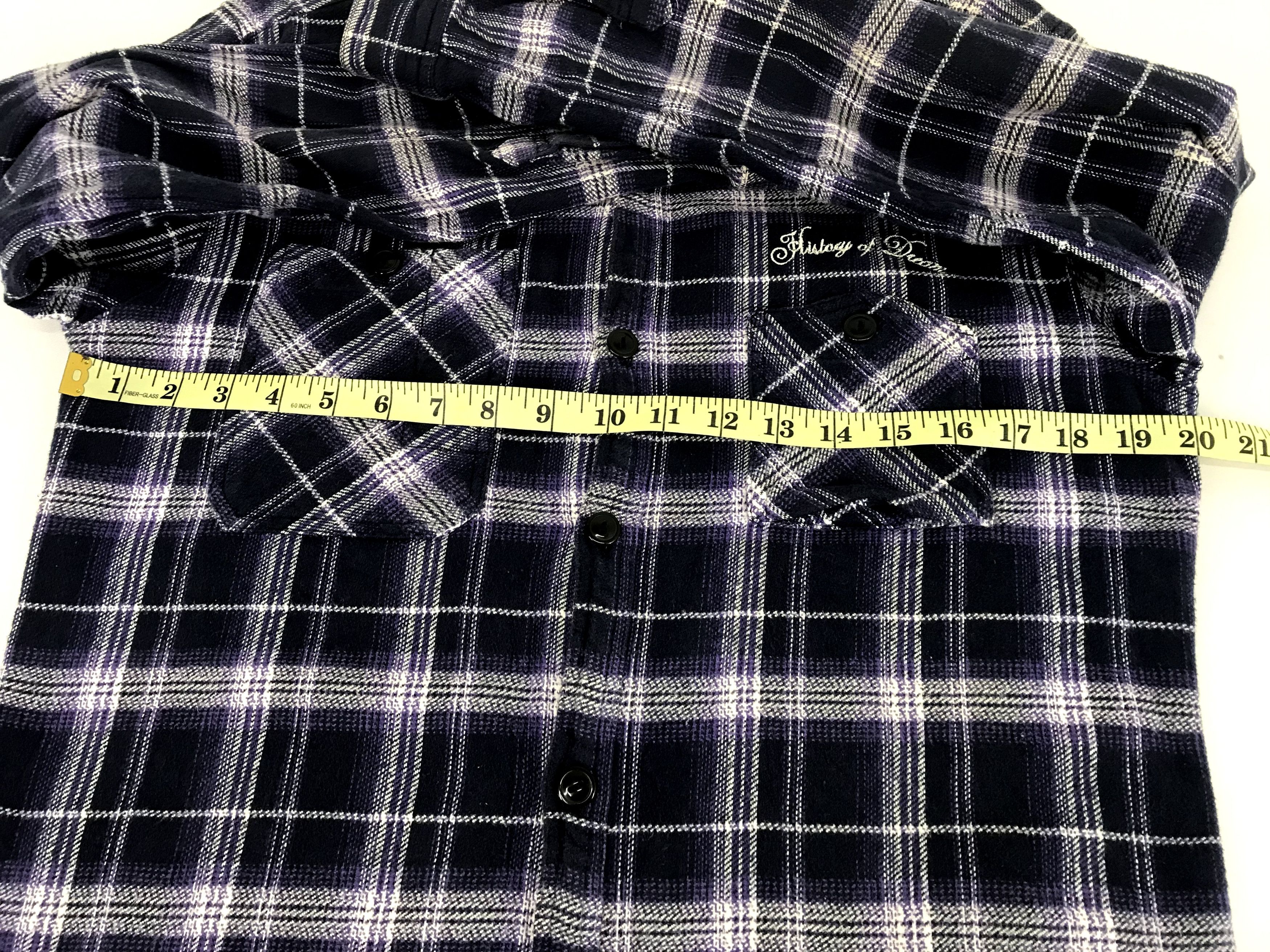 Flannel Vintage Style History of Dream Flannel Shirt Double Pockets Size US M / EU 48-50 / 2 - 9 Thumbnail