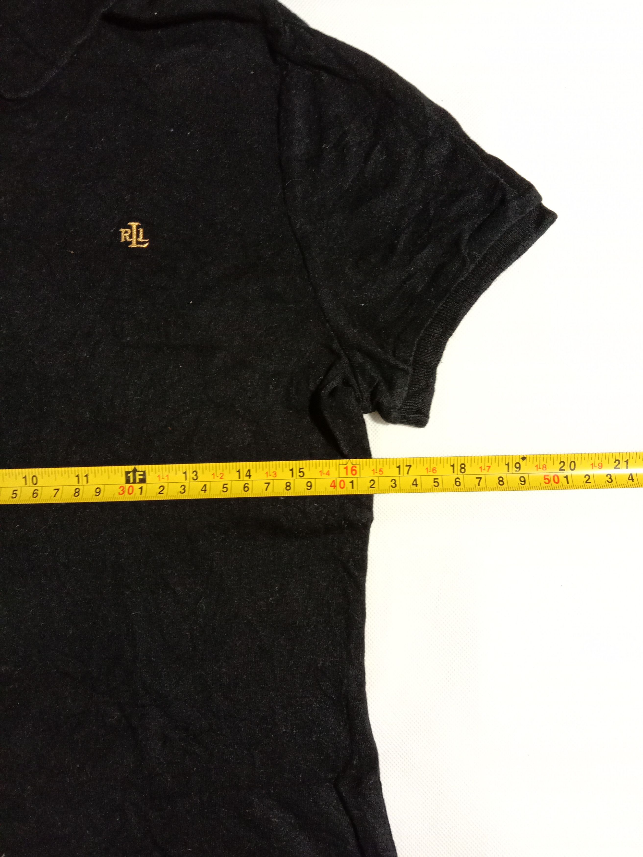 Designer RLL Ralph Lauren Polo Shirt Black Tee Size S / US 4 / IT 40 - 8 Thumbnail
