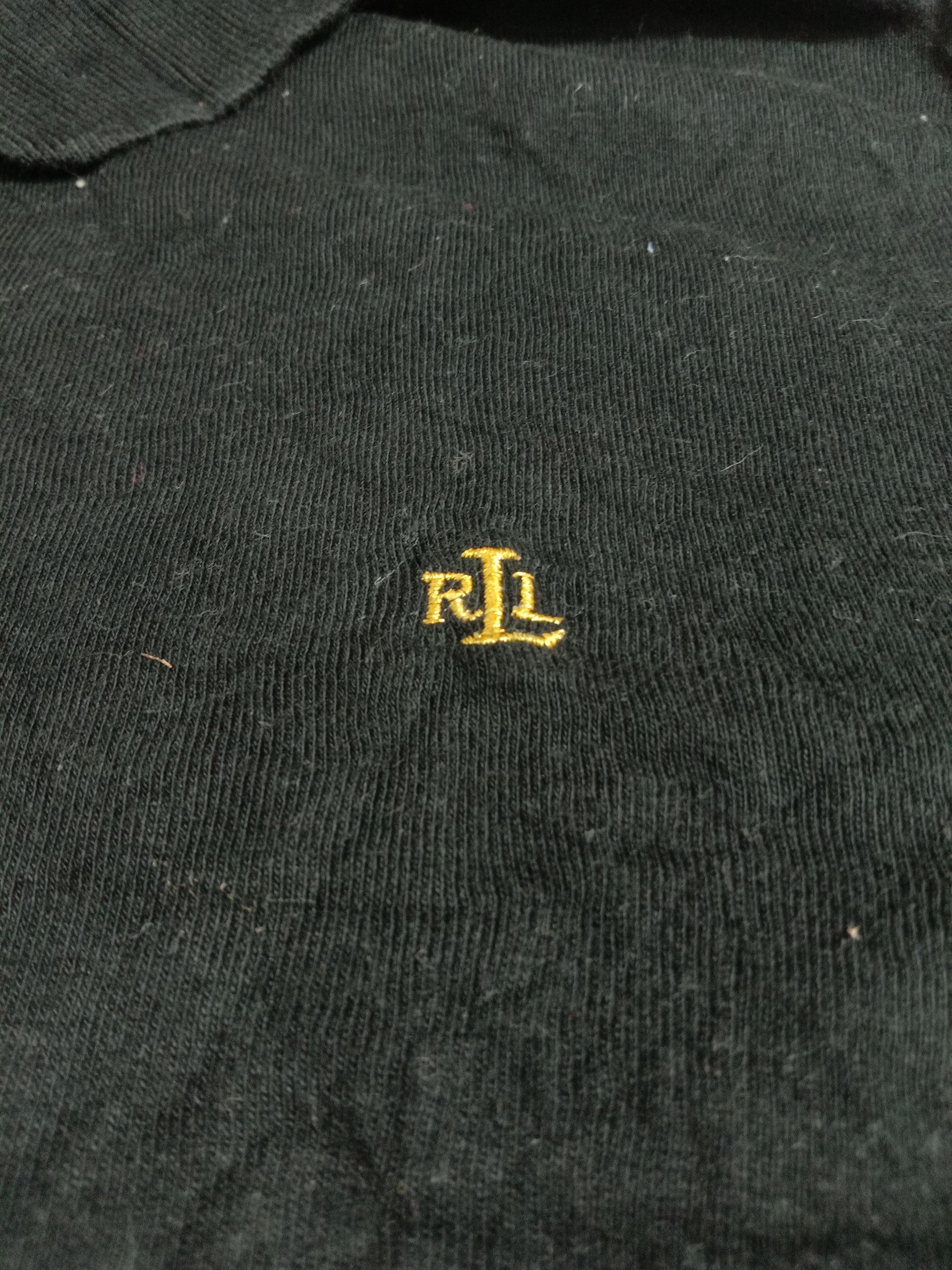 Designer RLL Ralph Lauren Polo Shirt Black Tee Size S / US 4 / IT 40 - 3 Thumbnail