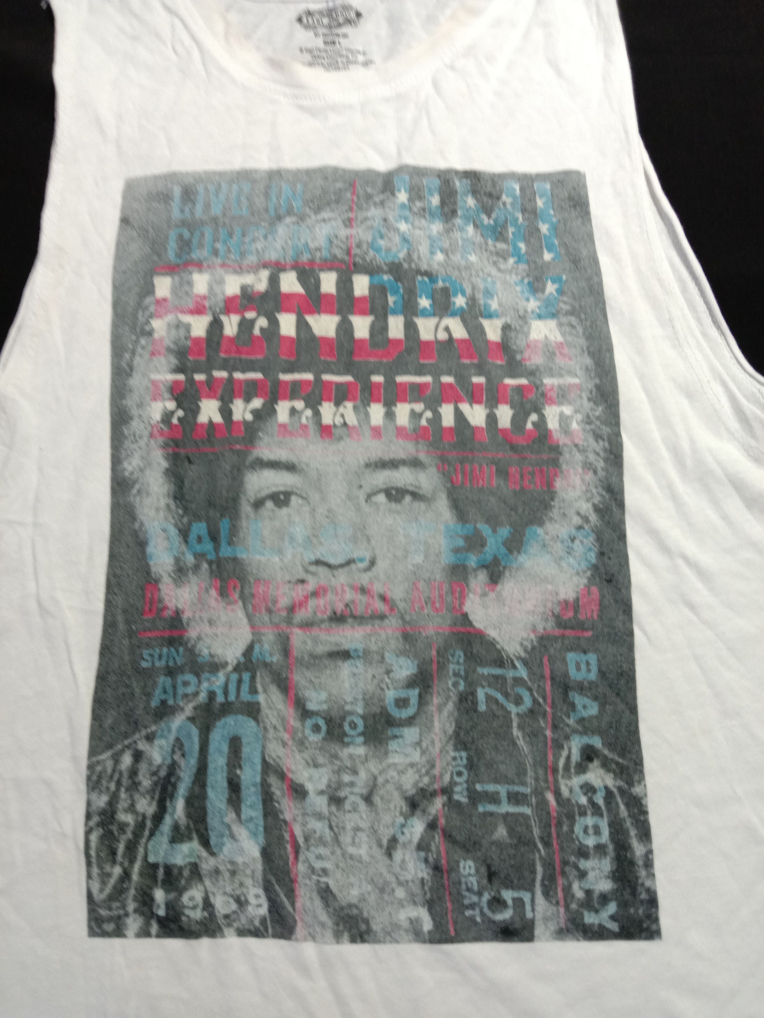Band Tees × Jimi Hendrix × Vintage Rare NOS 1985 Jimi Hendrix Sleeveless Tees Size US M / EU 48-50 / 2 - 3 Thumbnail