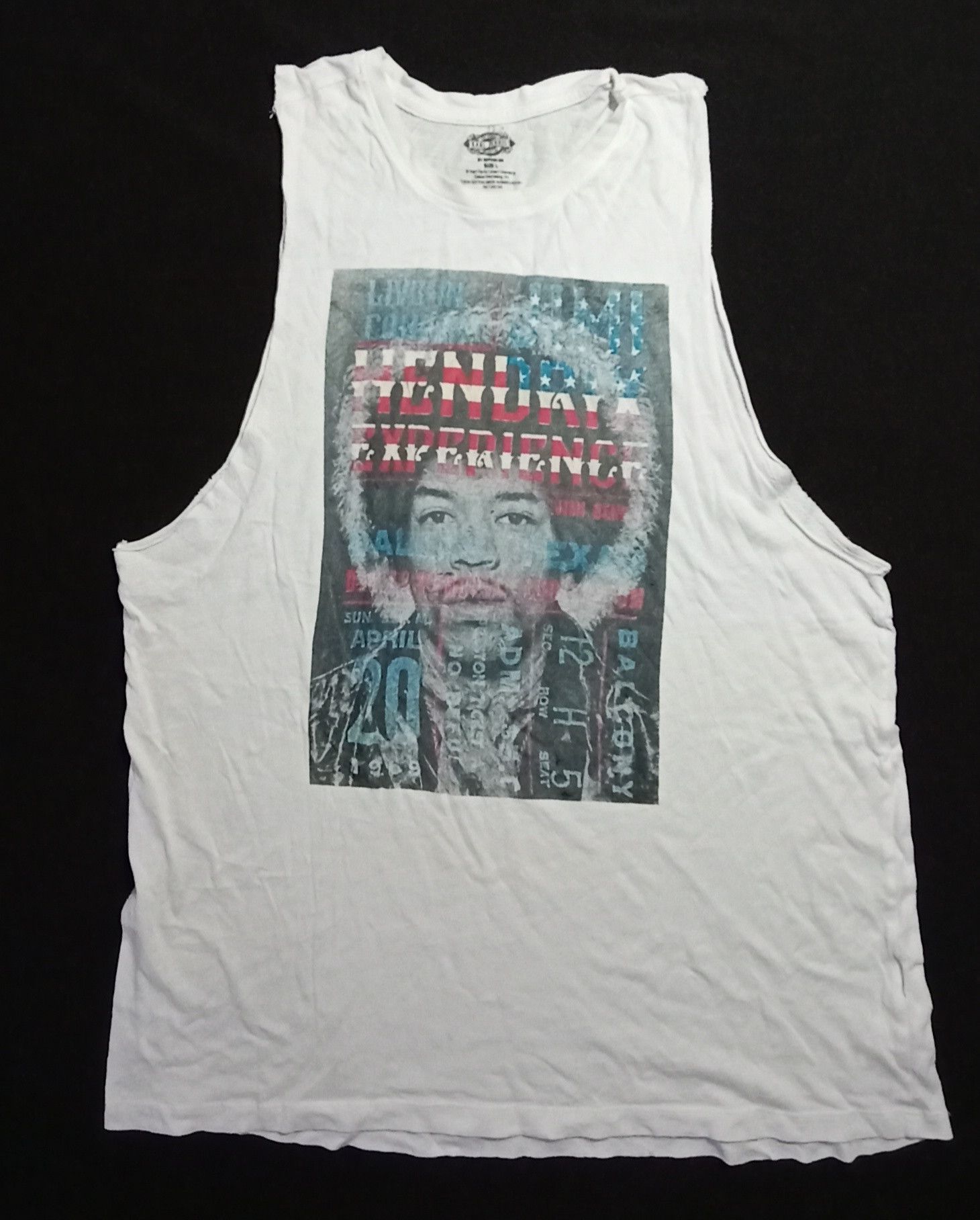 Band Tees × Jimi Hendrix × Vintage Rare NOS 1985 Jimi Hendrix Sleeveless Tees Size US M / EU 48-50 / 2 - 1 Thumbnail