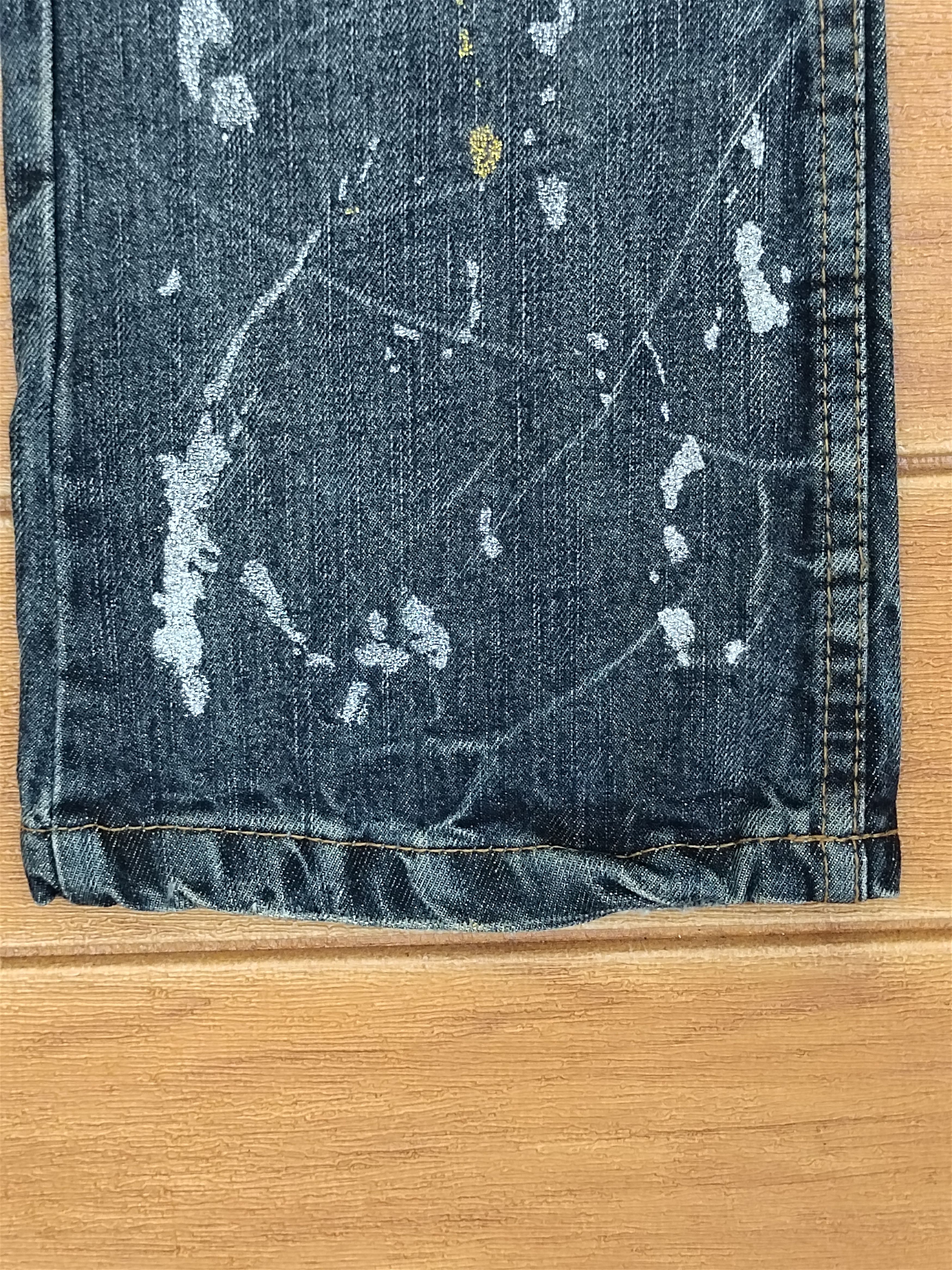 Hysteric Glamour Flared Jeans Kui Japan Clawmark Distress Faded Denim Bootcut Size US 30 / EU 46 - 7 Thumbnail