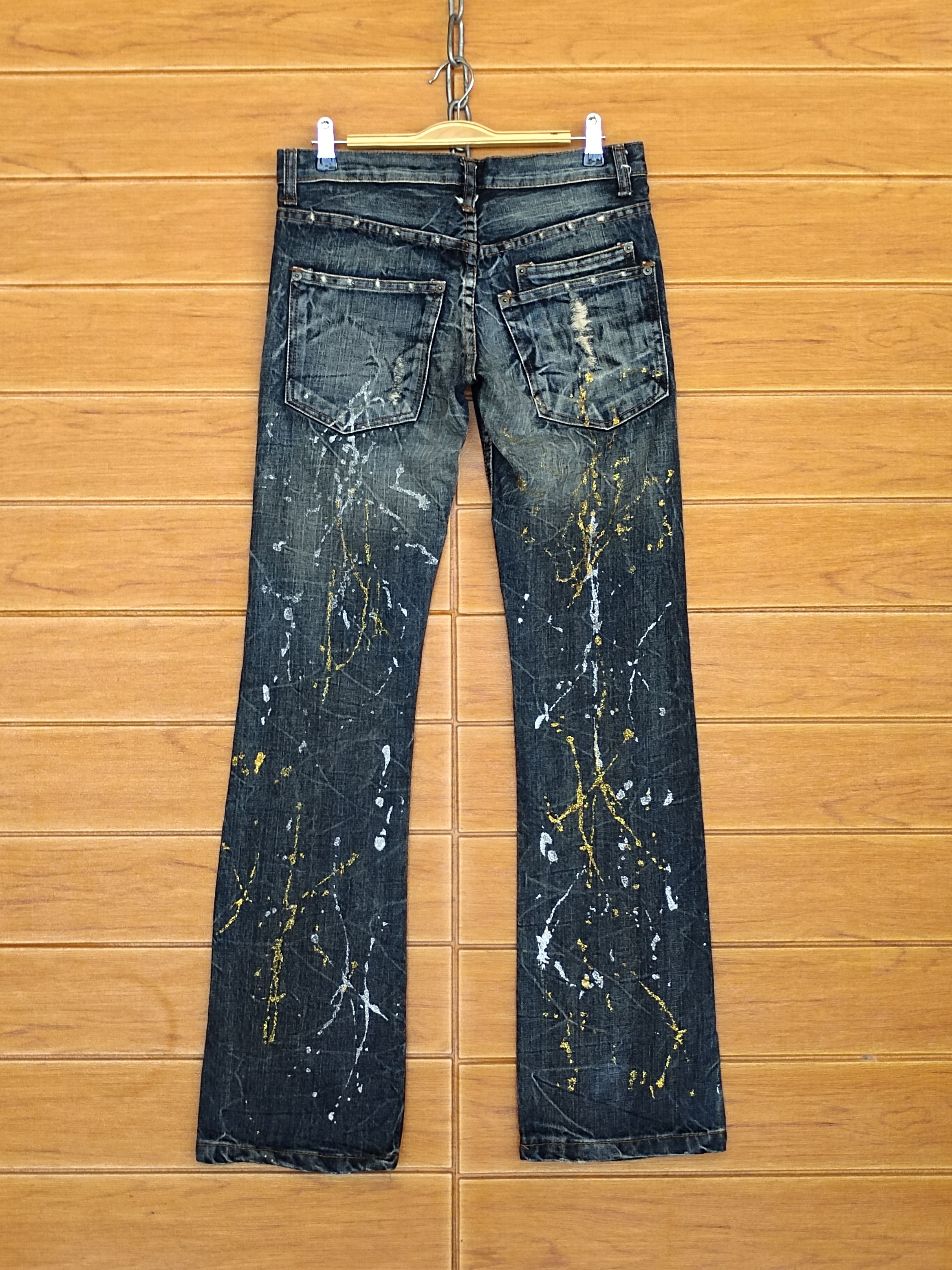 Hysteric Glamour Flared Jeans Kui Japan Clawmark Distress Faded Denim Bootcut Size US 30 / EU 46 - 8 Thumbnail