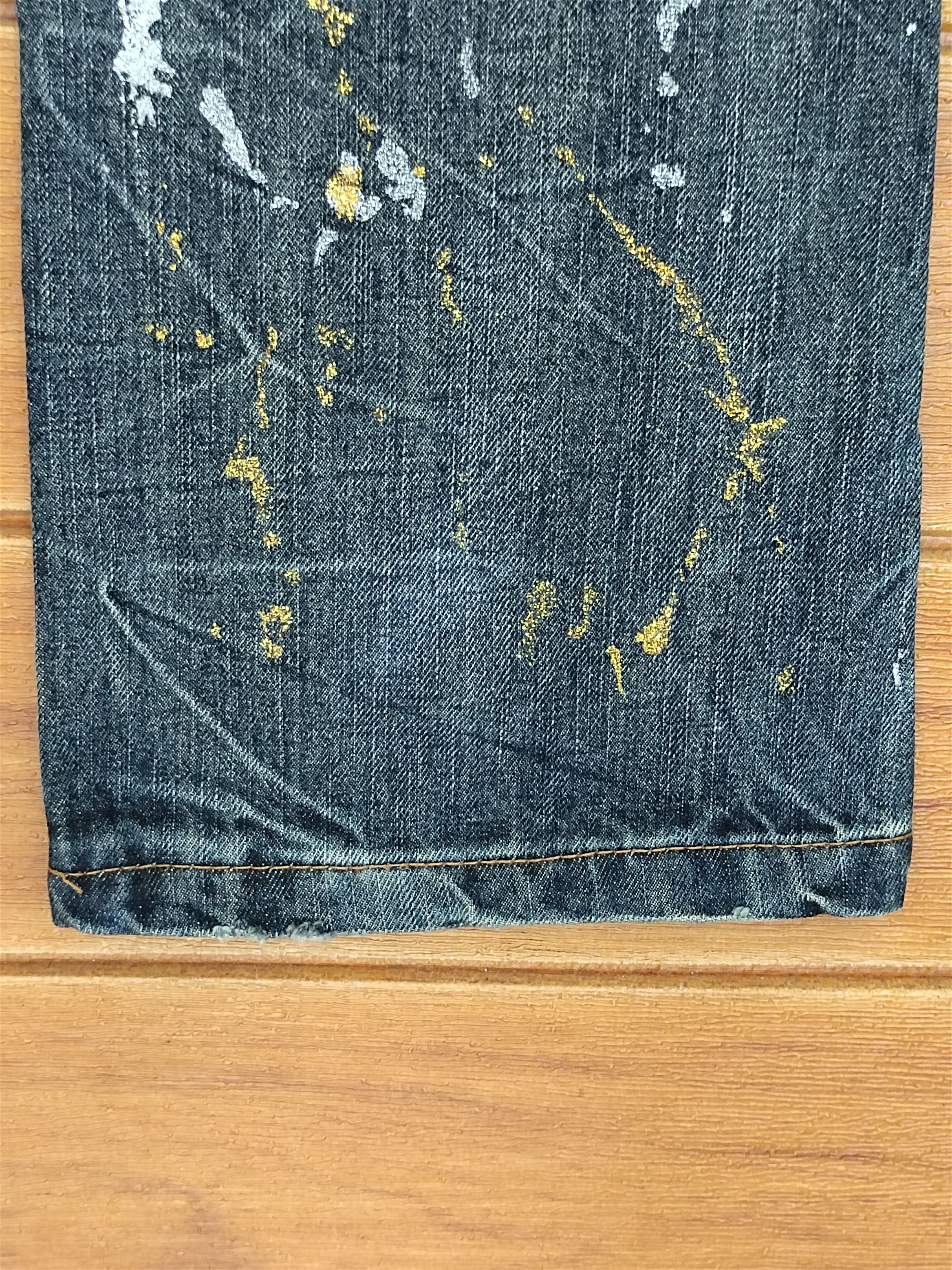 Hysteric Glamour Flared Jeans Kui Japan Clawmark Distress Faded Denim Bootcut Size US 30 / EU 46 - 14 Thumbnail