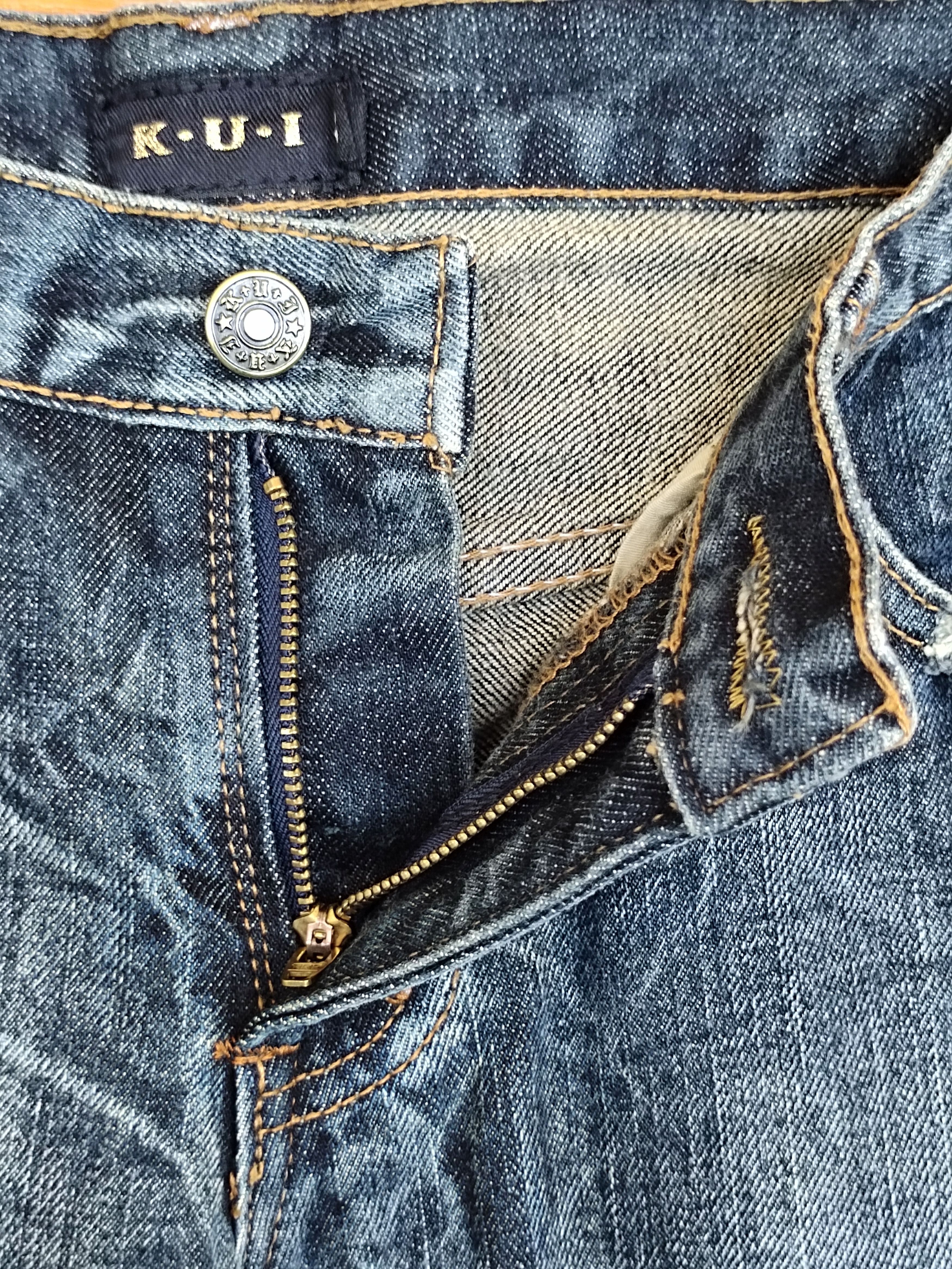 Hysteric Glamour Flared Jeans Kui Japan Clawmark Distress Faded Denim Bootcut Size US 30 / EU 46 - 16 Thumbnail