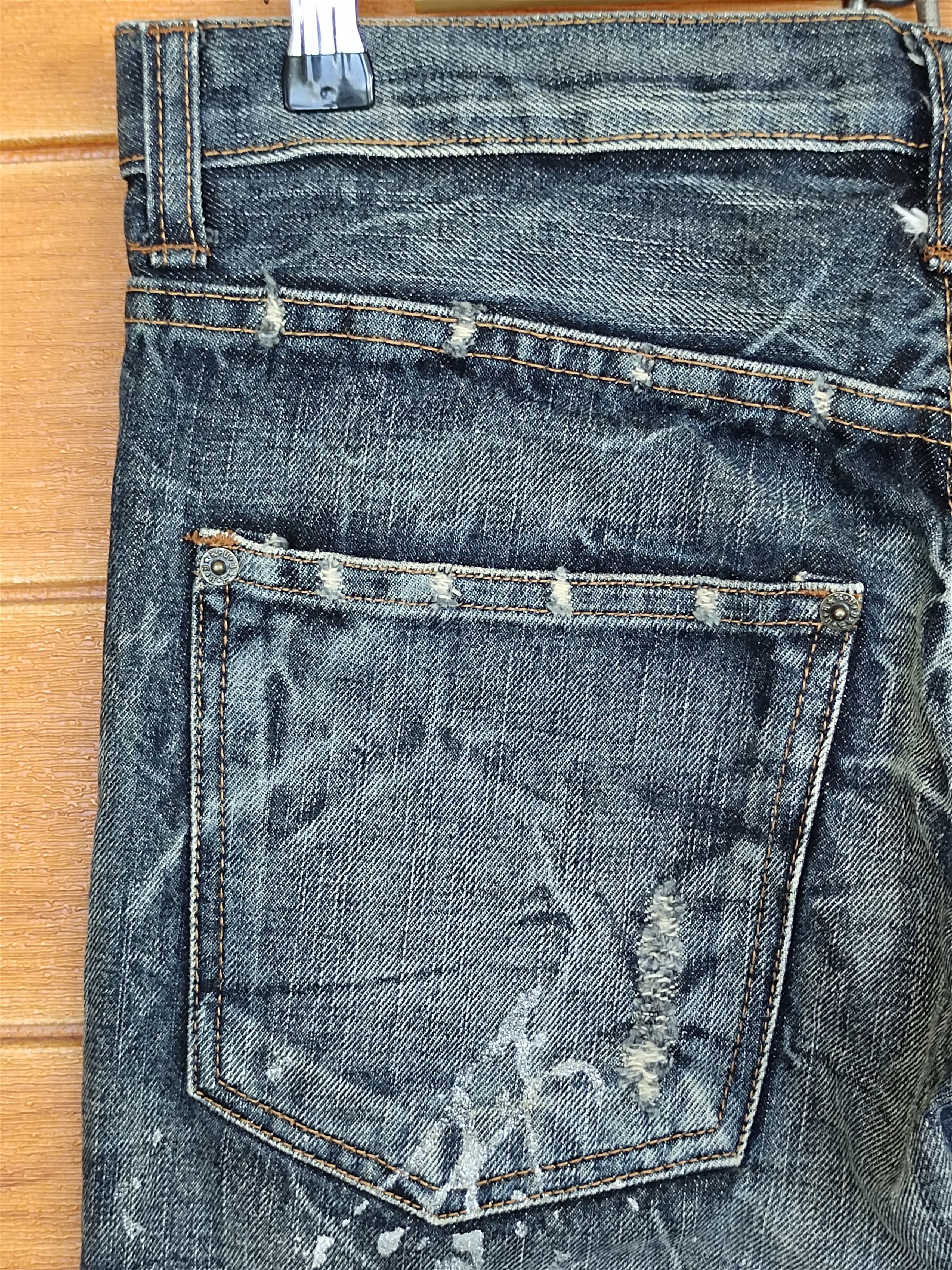 Hysteric Glamour Flared Jeans Kui Japan Clawmark Distress Faded Denim Bootcut Size US 30 / EU 46 - 11 Thumbnail