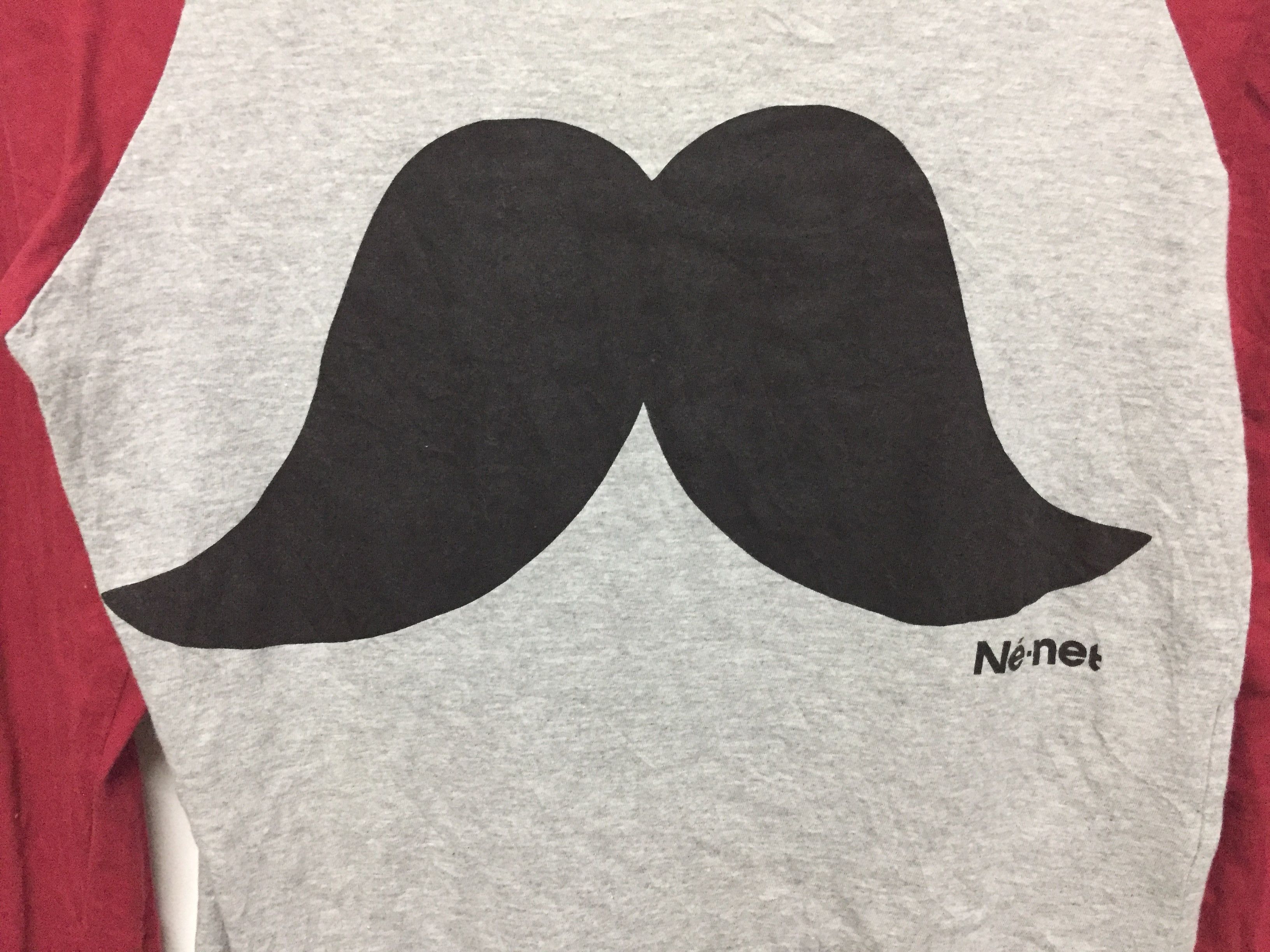 Ne-Net Ne Net By Issey Miyake mustache raglan shirt Size M / US 6-8 / IT 42-44 - 3 Thumbnail