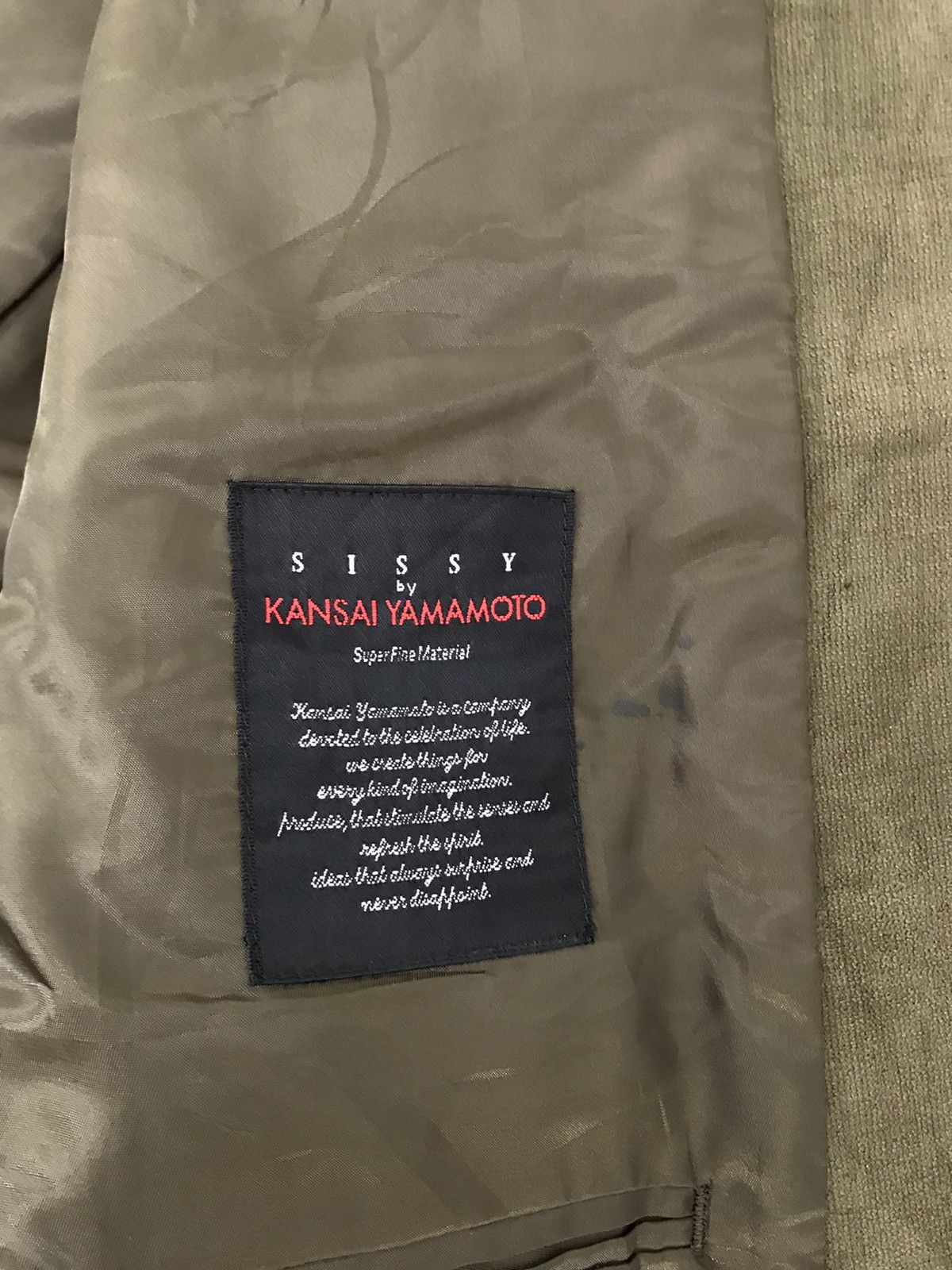 Kansai Yamamoto Kansai Yamamoto Thick Blazer Coat Jacket Design Work Wear Size 40R - 5 Thumbnail