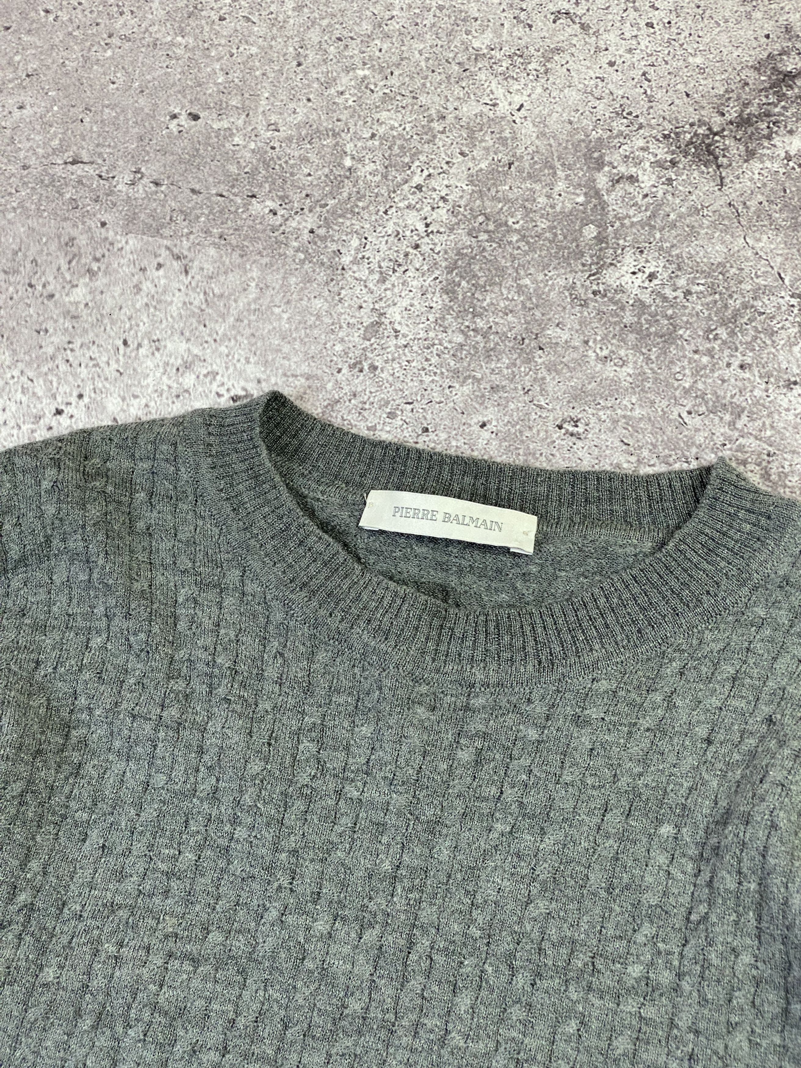Balmain × Pierre Balmain VINTAGE PIERRE BALMAIN PARIS WOOL KNITTED SWEATER Size US S / EU 44-46 / 1 - 5 Thumbnail