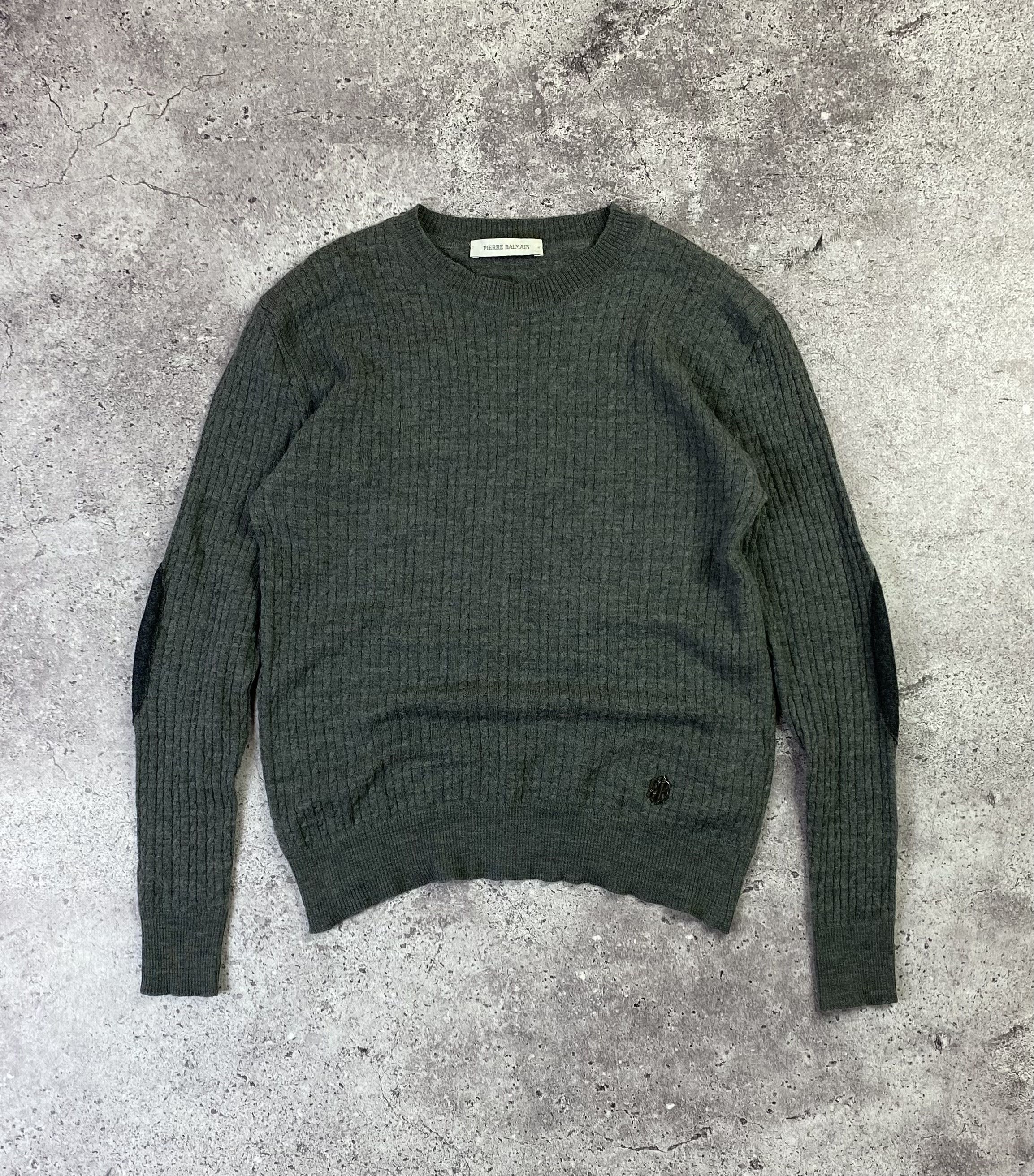 Balmain × Pierre Balmain VINTAGE PIERRE BALMAIN PARIS WOOL KNITTED SWEATER Size US S / EU 44-46 / 1 - 2 Thumbnail