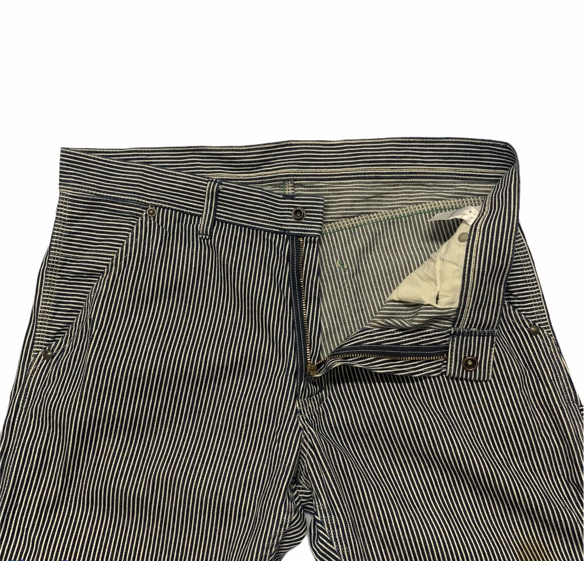 OVER THE STRiPES × Oshkosh × Vintage Vintage OshKosh Classic 34x32 Hickory Stripe Workwear Pants Size US 34 / EU 50 - 10 Thumbnail