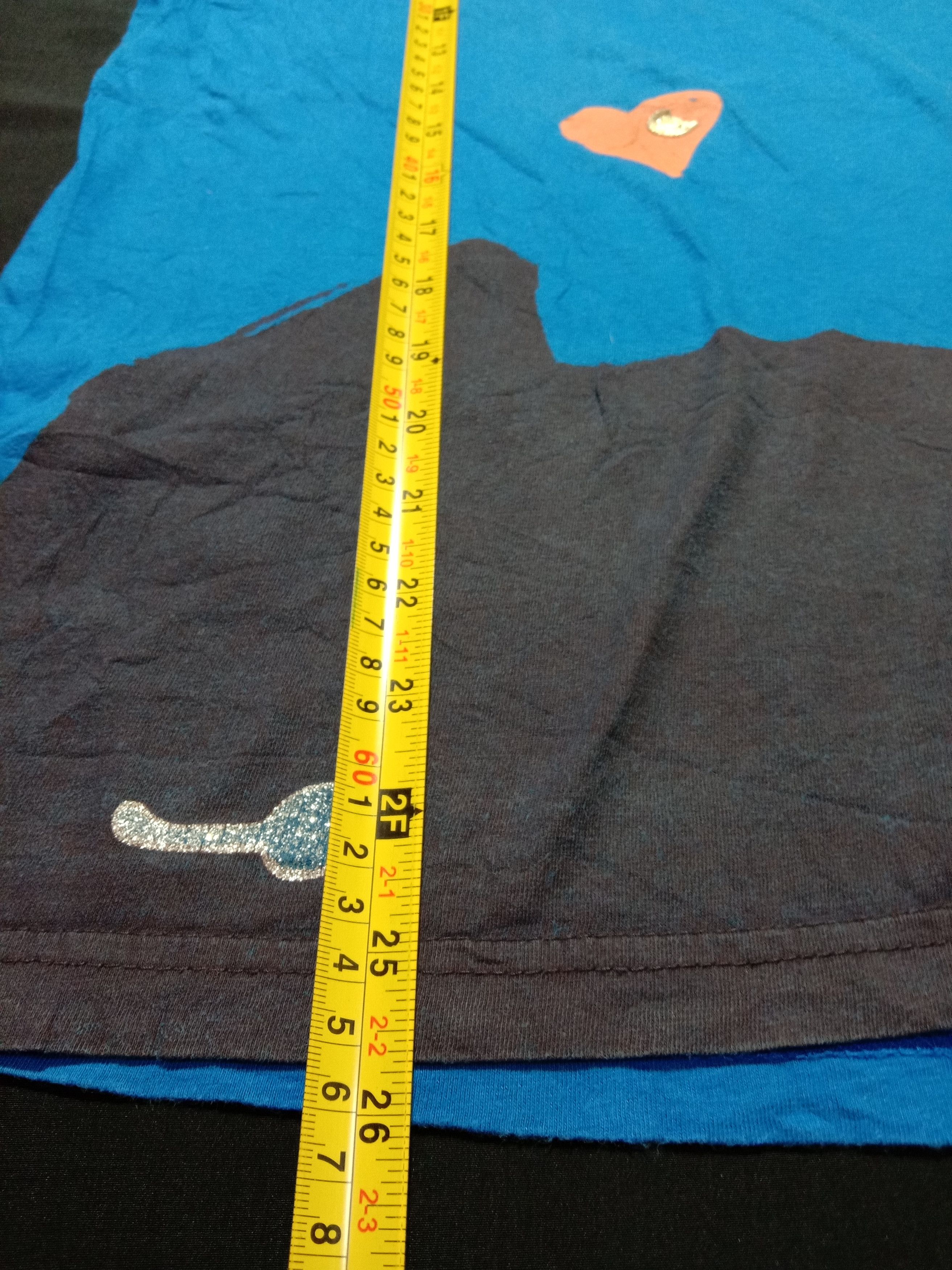 Issey Miyake Tsumori Chisato Cats Blue And Black Tee Size US M / EU 48-50 / 2 - 8 Thumbnail