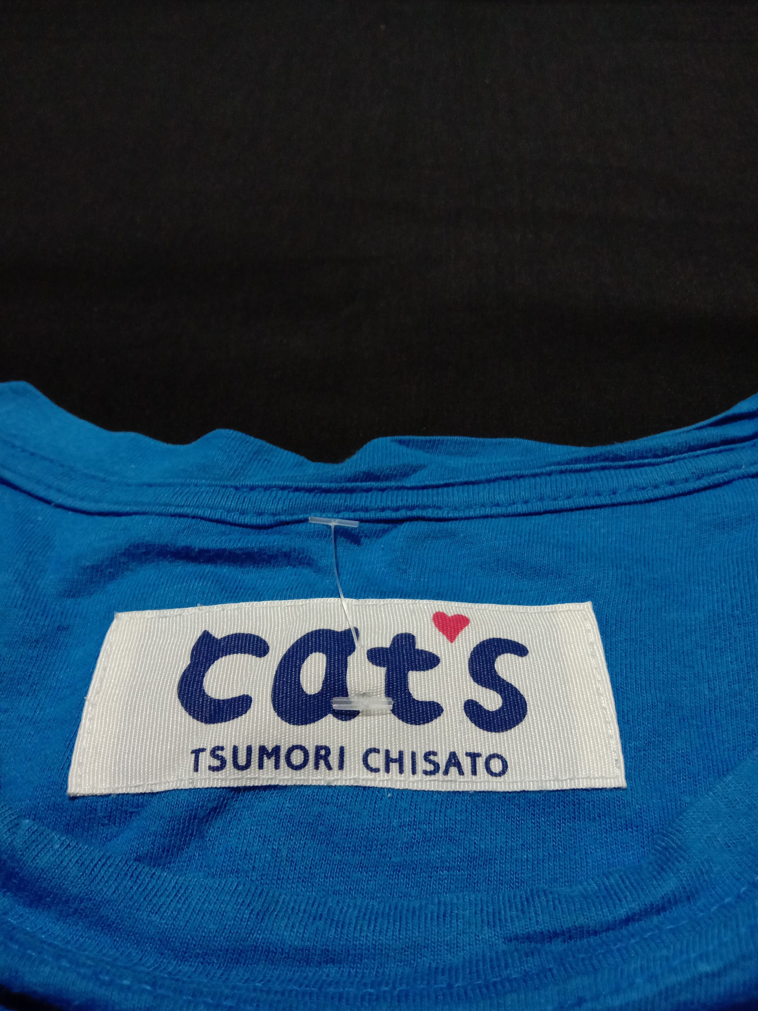 Issey Miyake Tsumori Chisato Cats Blue And Black Tee Size US M / EU 48-50 / 2 - 3 Thumbnail