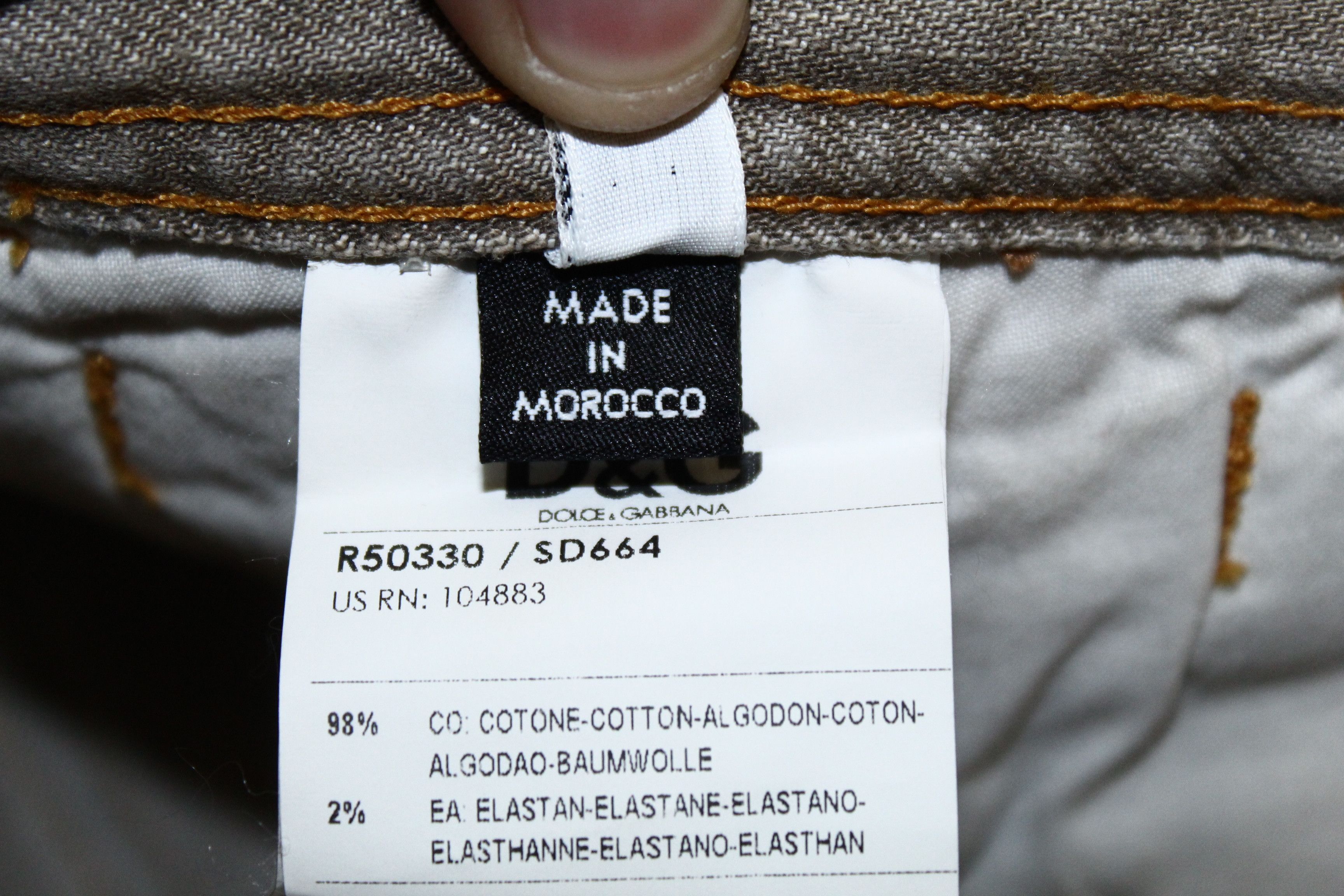 Dolce & Gabbana 💥Dolce & Gabbana Dirty Wash Faded Denim Jeans Size US 36 / EU 52 - 7 Thumbnail
