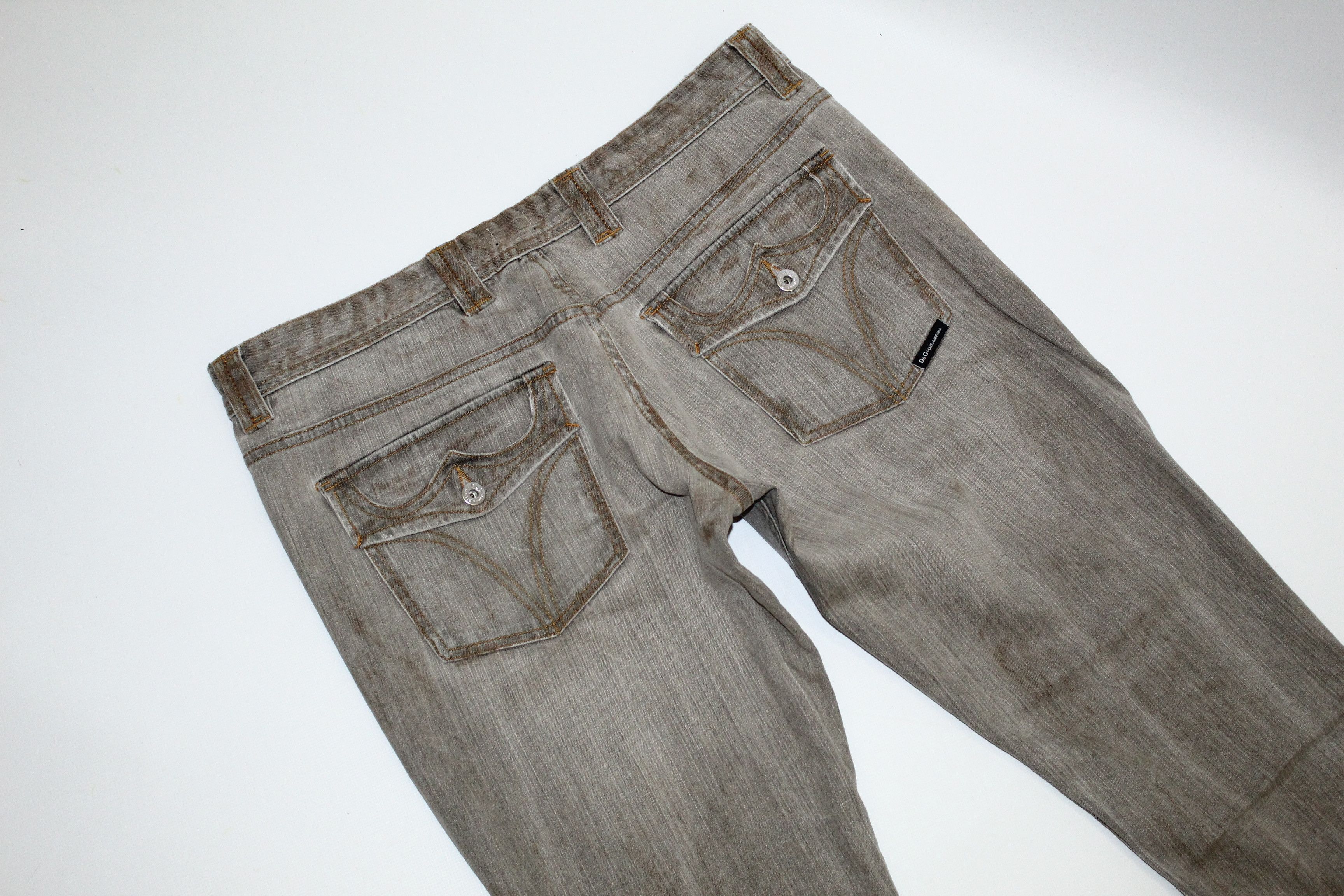 Dolce & Gabbana 💥Dolce & Gabbana Dirty Wash Faded Denim Jeans Size US 36 / EU 52 - 8 Thumbnail