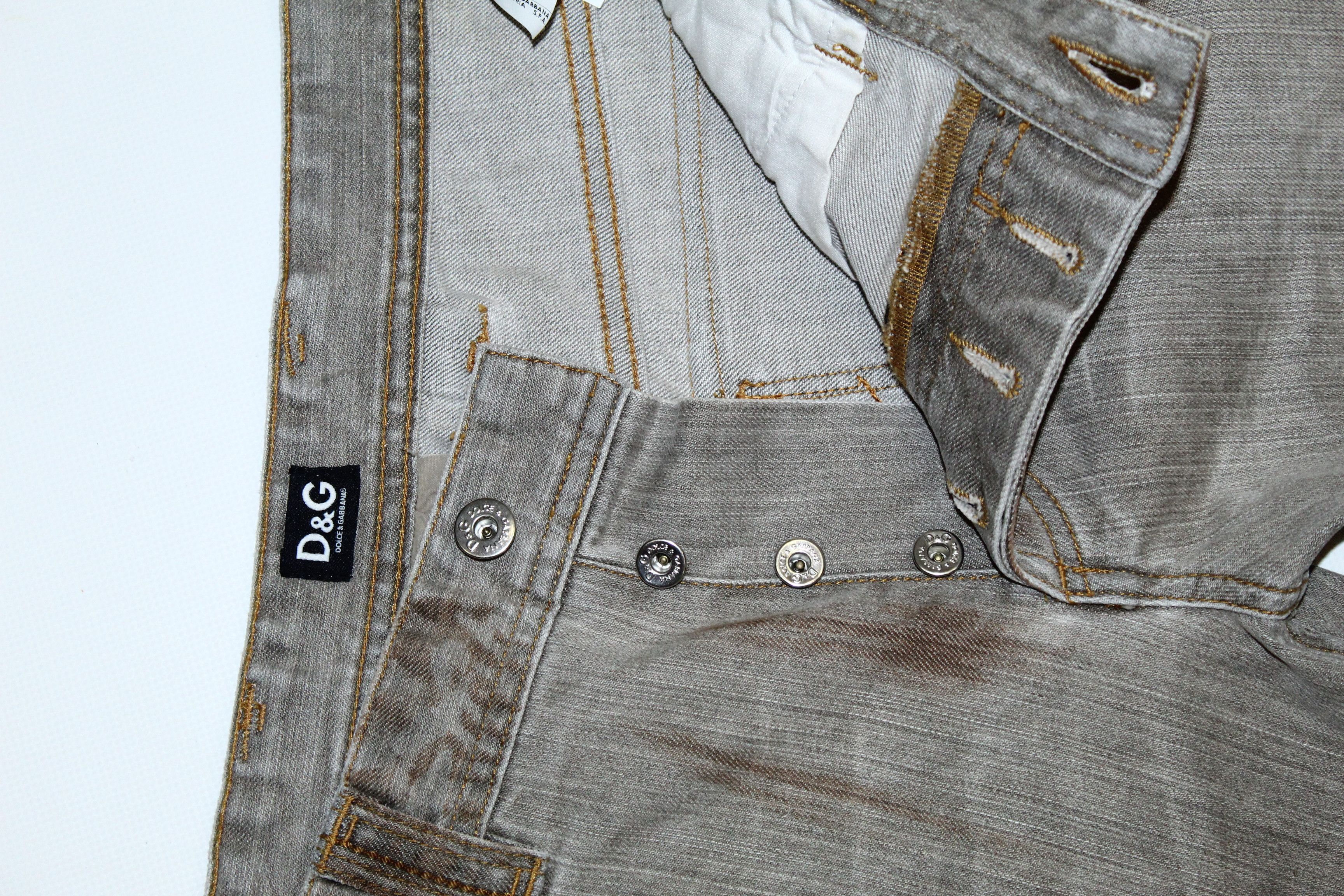 Dolce & Gabbana 💥Dolce & Gabbana Dirty Wash Faded Denim Jeans Size US 36 / EU 52 - 5 Thumbnail