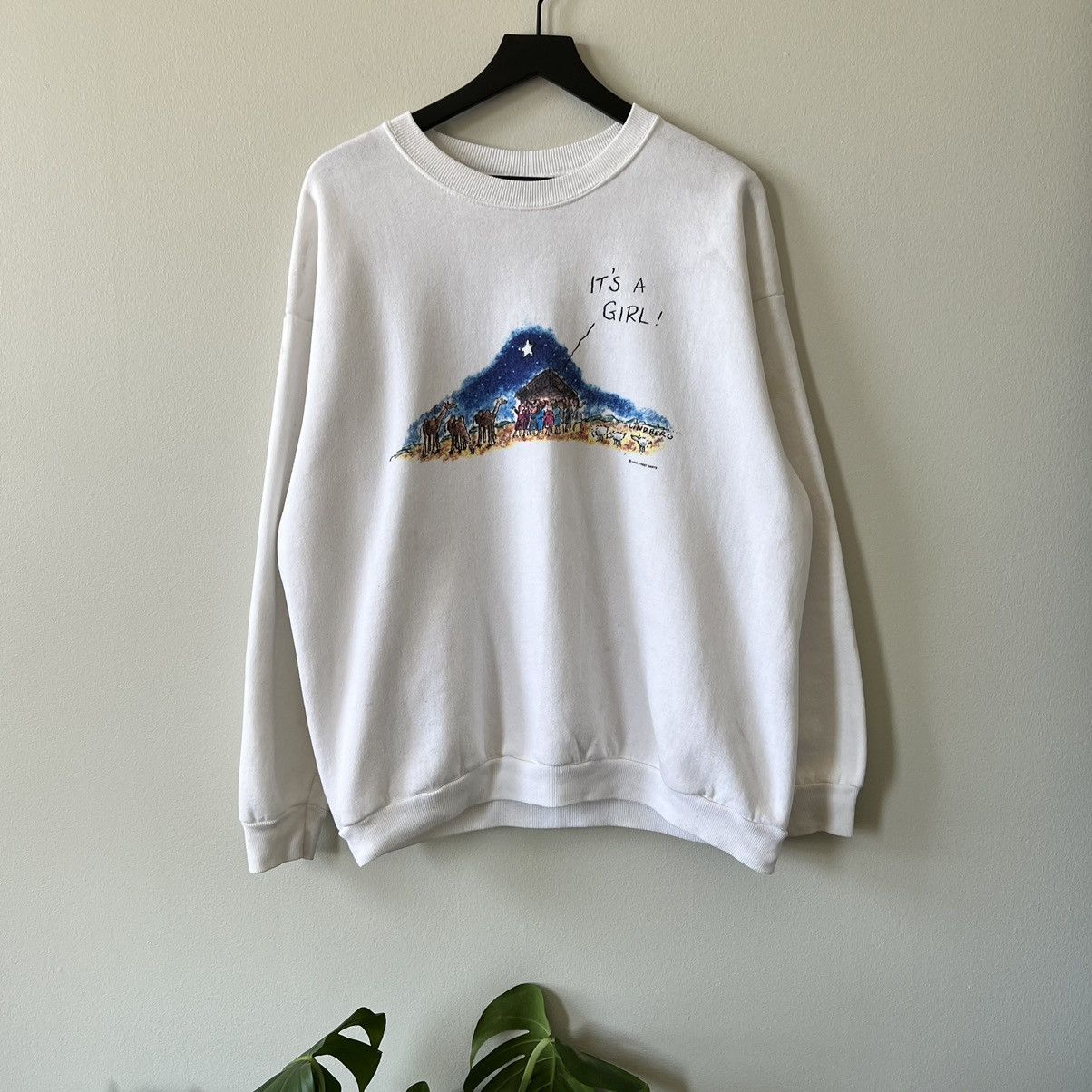 Other × Vintage Vintage Jesus “It’s a Girl” Sweater Christian Humor Size US XL / EU 56 / 4 - 1 Thumbnail