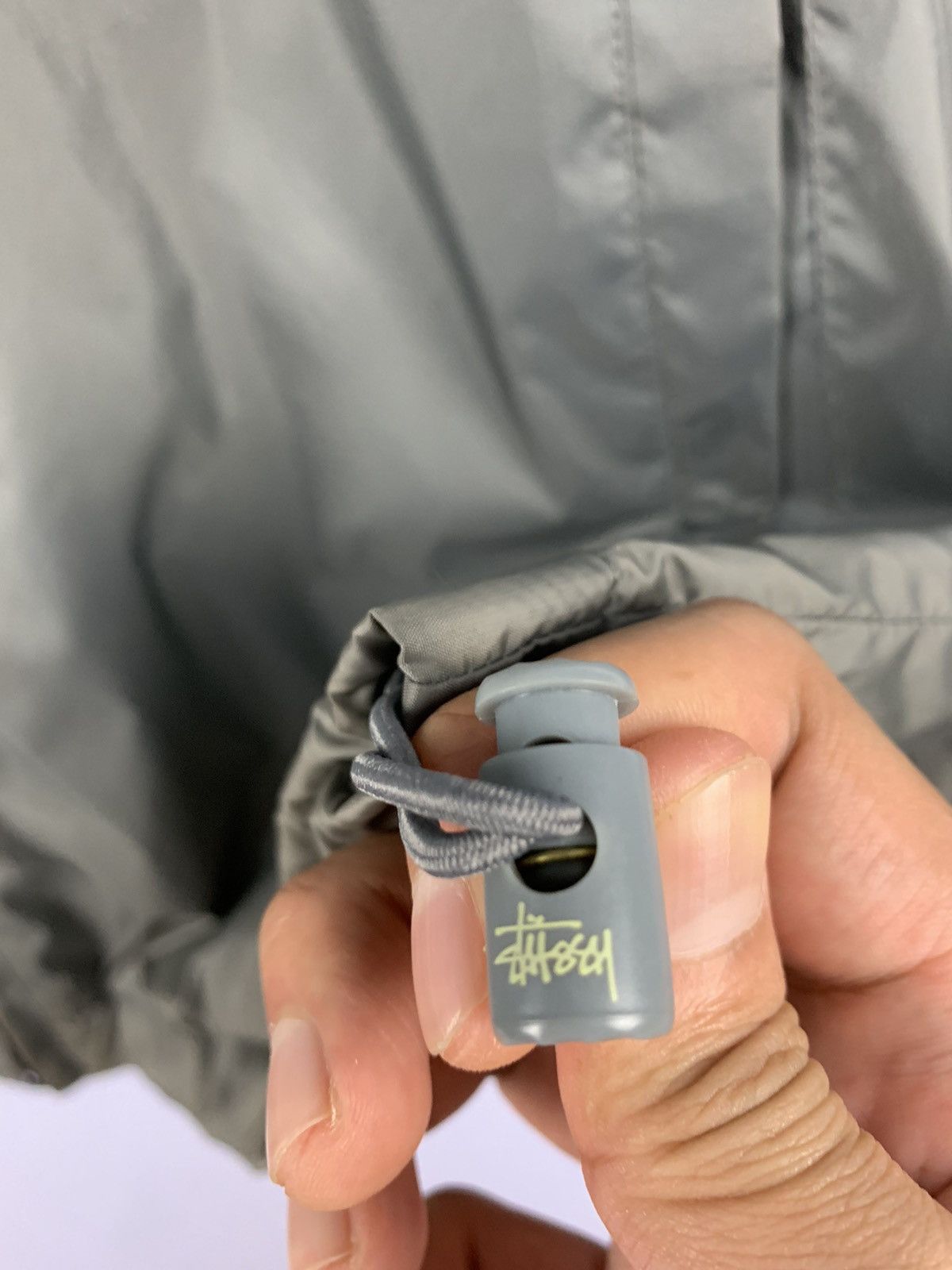 Stussy × Vintage Stussy Windbreaker Full Zipper Jacket Grey Large Size US L / EU 52-54 / 3 - 4 Thumbnail
