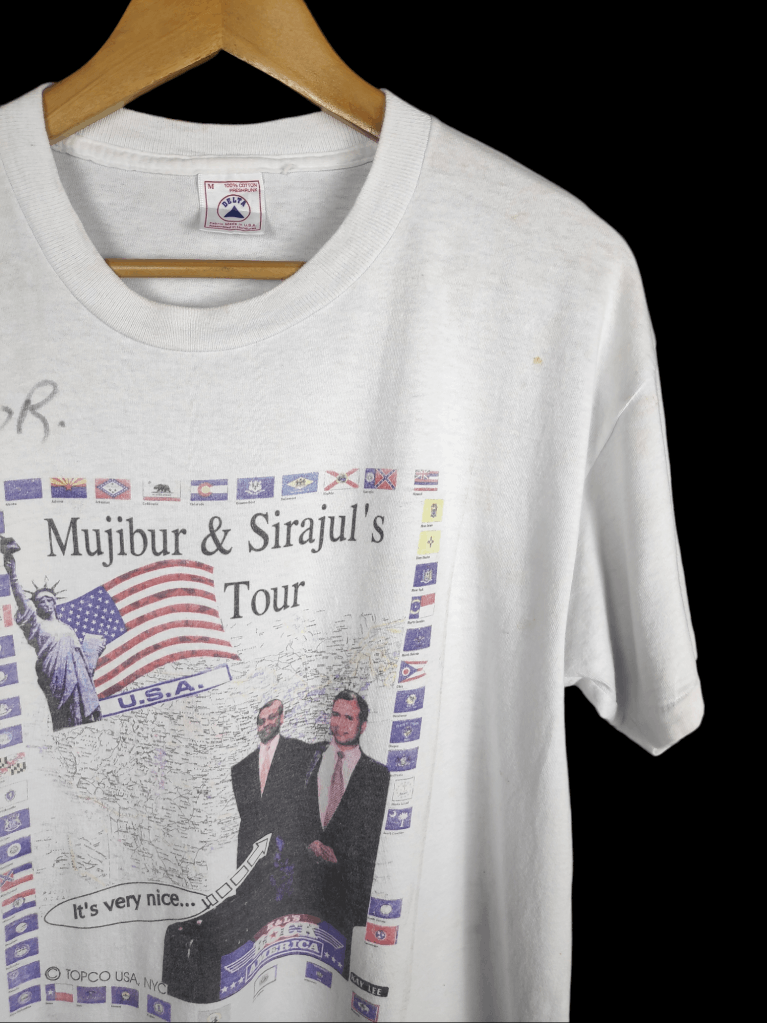 Vintage Vintage Mujibur Sirajul Sign Promo Topco Tour Shirt Size US M / EU 48-50 / 2 - 2 Thumbnail