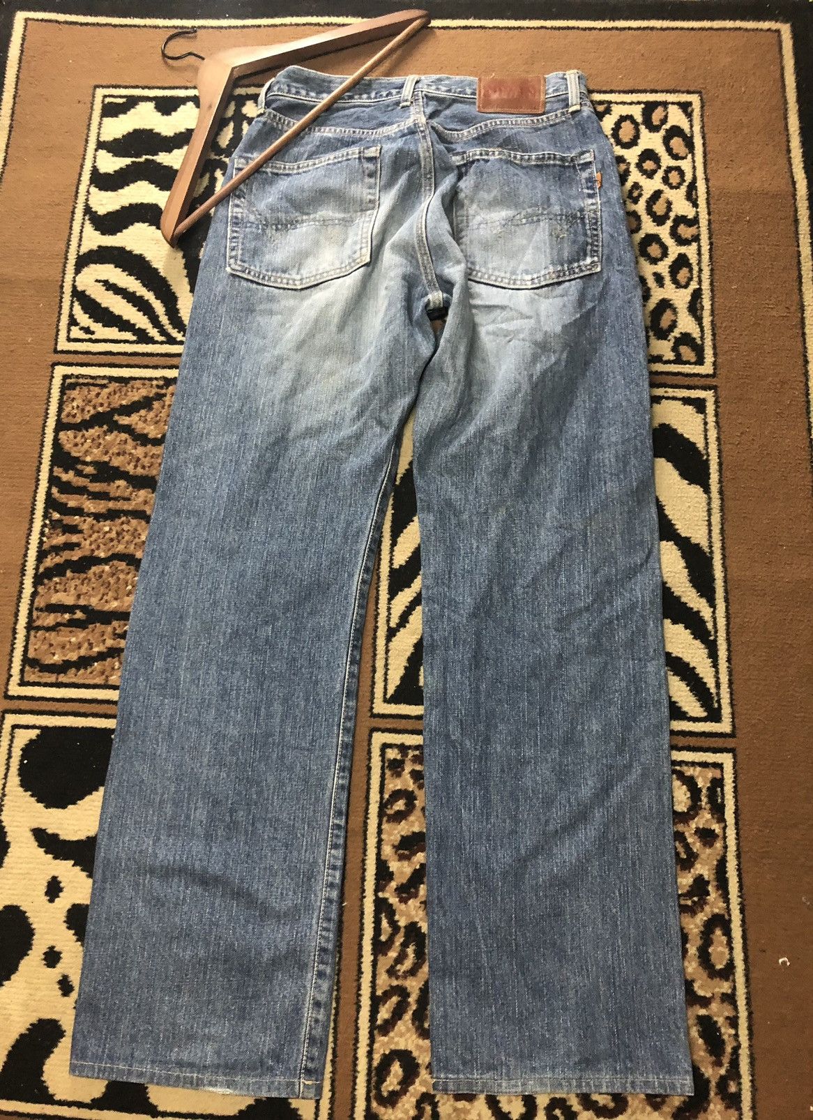 Edwin × Vintage VINTAGE SELVEDGE EDWIN 505 BLUE WASH DISTRESSED GRUNGE DENIM Size US 29 - 8 Thumbnail