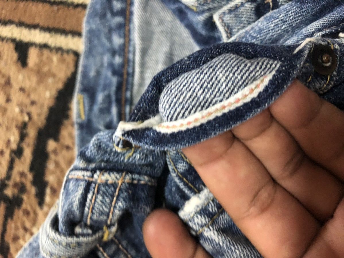 Edwin × Vintage VINTAGE SELVEDGE EDWIN 505 BLUE WASH DISTRESSED GRUNGE DENIM Size US 29 - 4 Thumbnail
