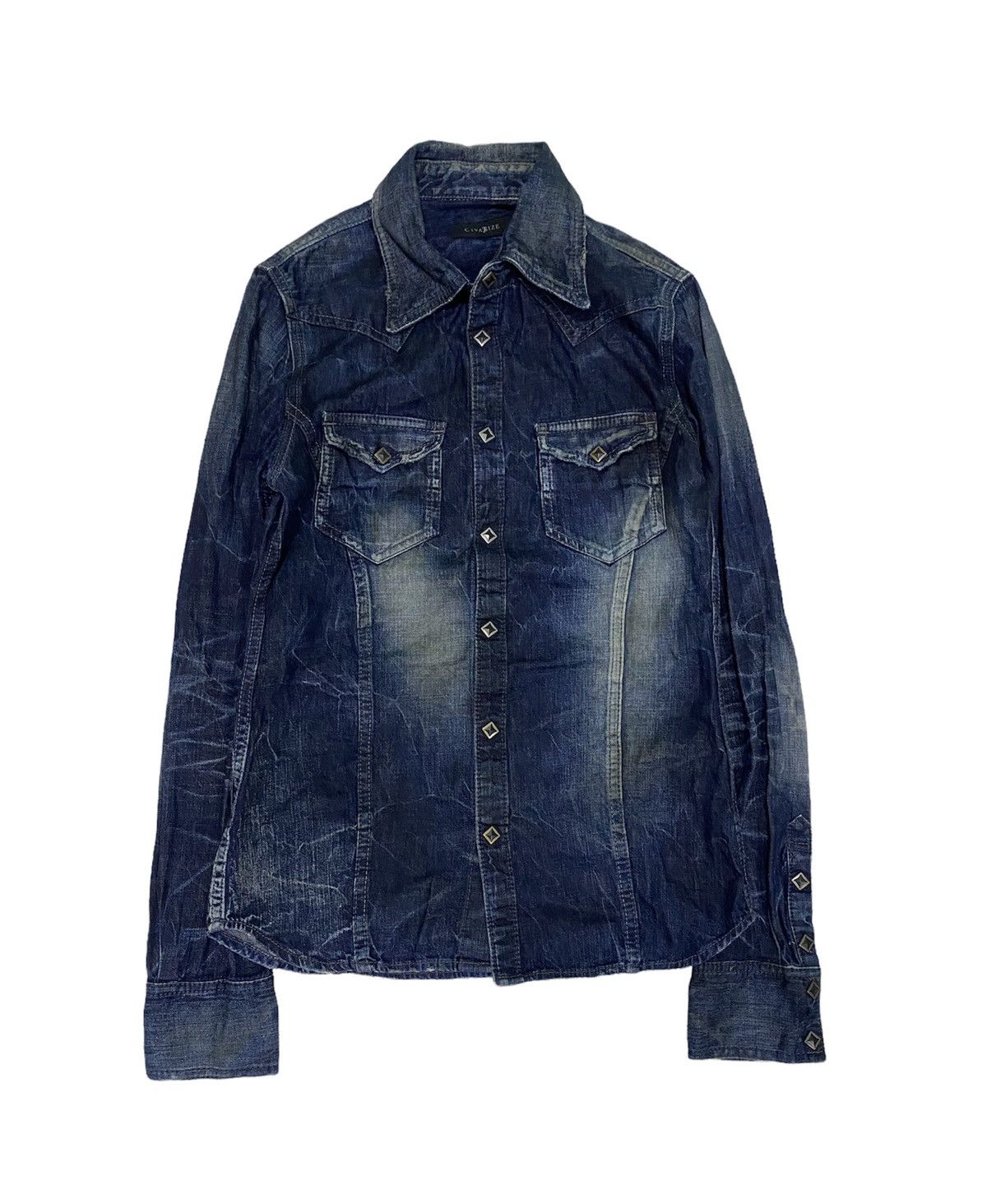 Civarize indigo wash shirt