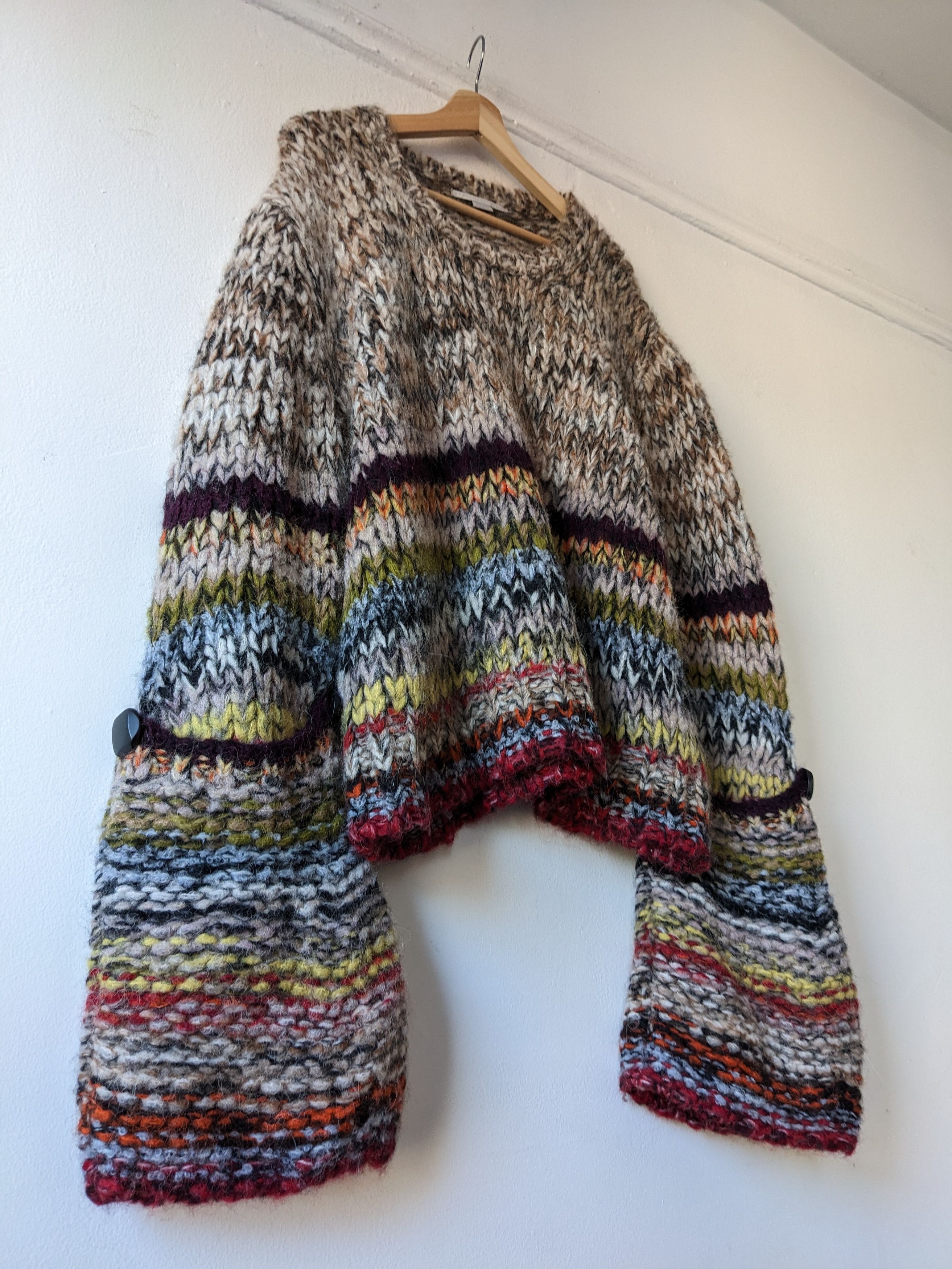 Stella McCartney 17FW Hand Knit Alpaca Bell Sleeves Sweater Size US L / EU 52-54 / 3 - 3 Thumbnail