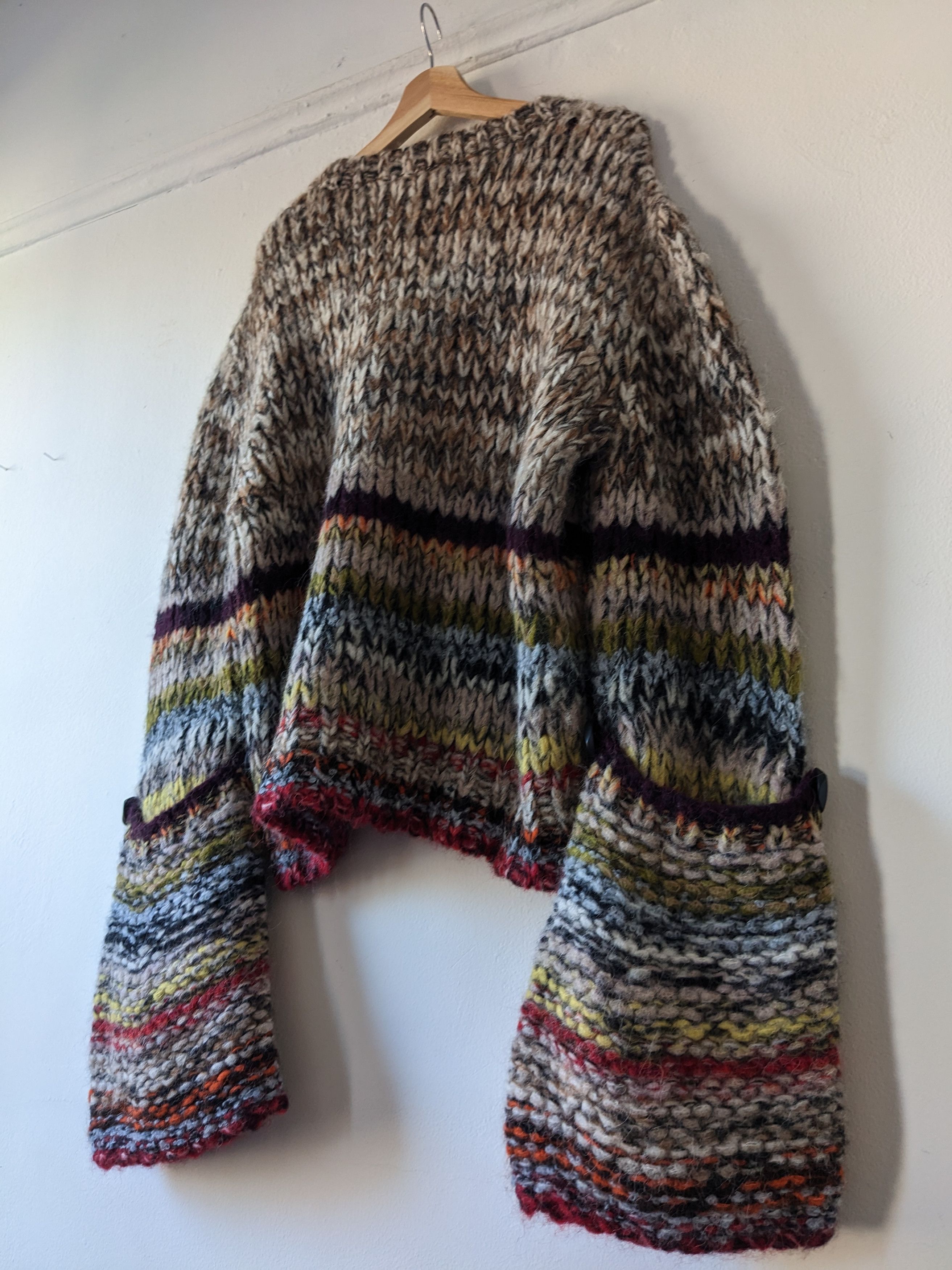 Stella McCartney 17FW Hand Knit Alpaca Bell Sleeves Sweater Size US L / EU 52-54 / 3 - 5 Thumbnail