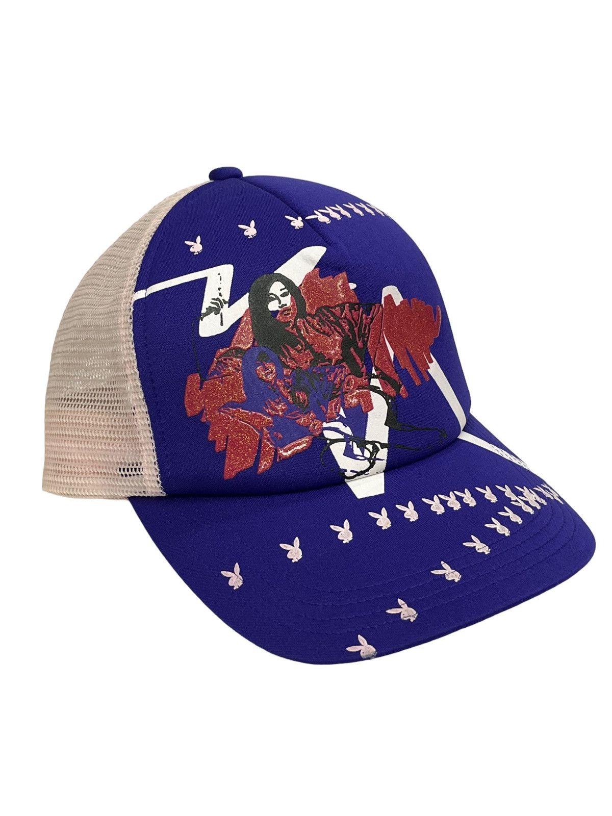 Fucking Awesome × Nude 🔥PLUVIOUS “PORNOGRAPHY NEWS SO HOT” Trucker HYSTERIC Style Size ONE SIZE - 14 Thumbnail