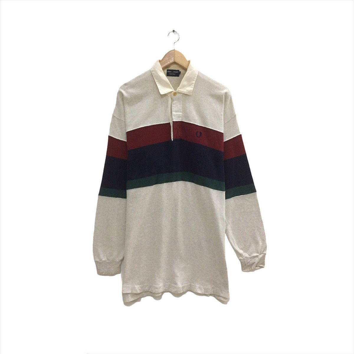 Fred Perry × Japanese Brand × Vintage Vintage Fred Perry Sweatshirt Half Button Size US M / EU 48-50 / 2 - 2 Thumbnail