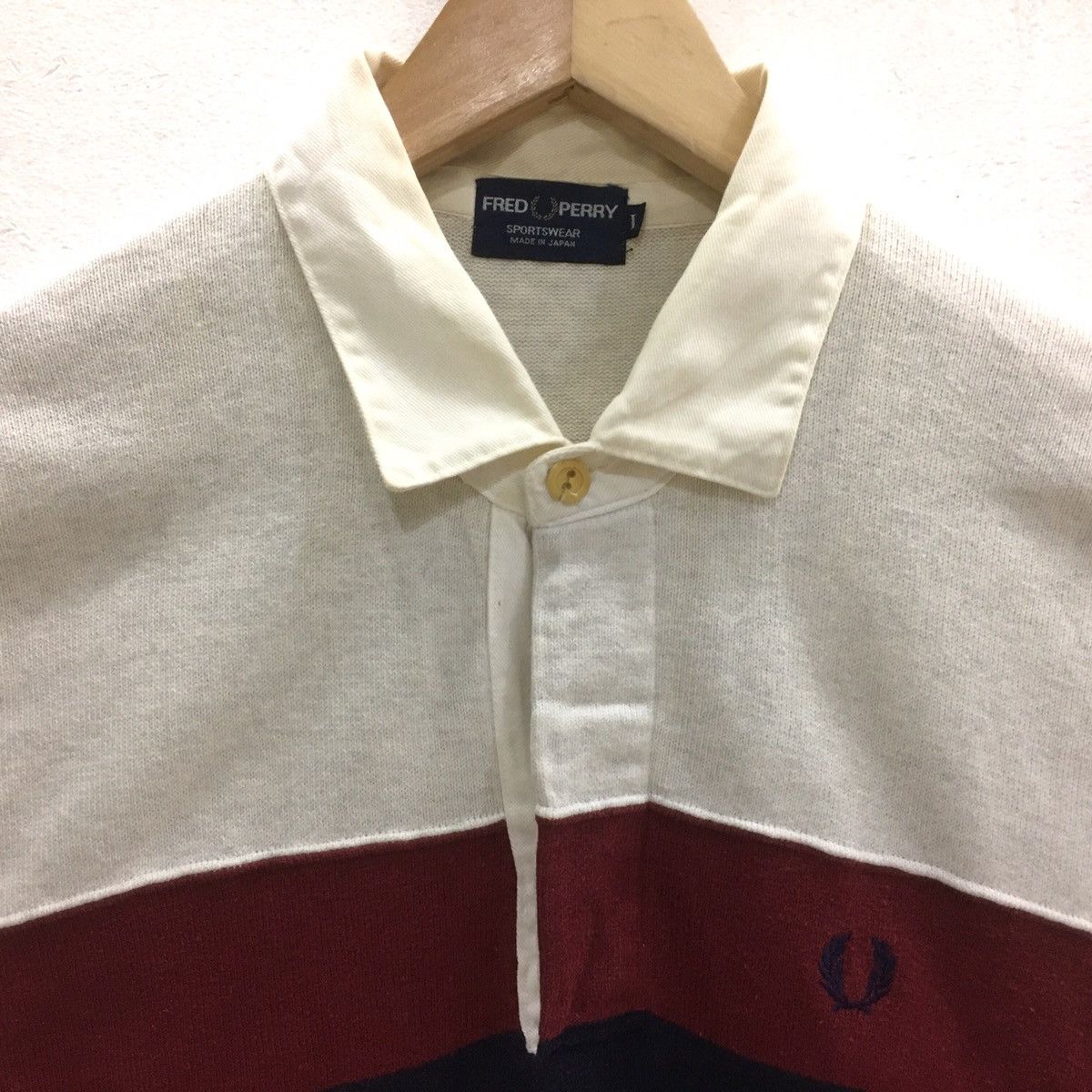 Fred Perry × Japanese Brand × Vintage Vintage Fred Perry Sweatshirt Half Button Size US M / EU 48-50 / 2 - 5 Thumbnail
